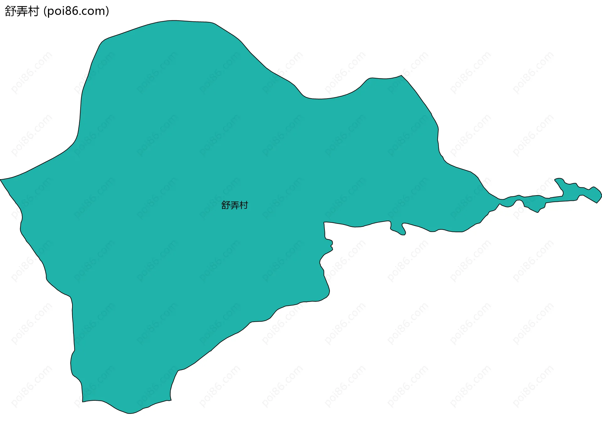 舒弄村边界地图
