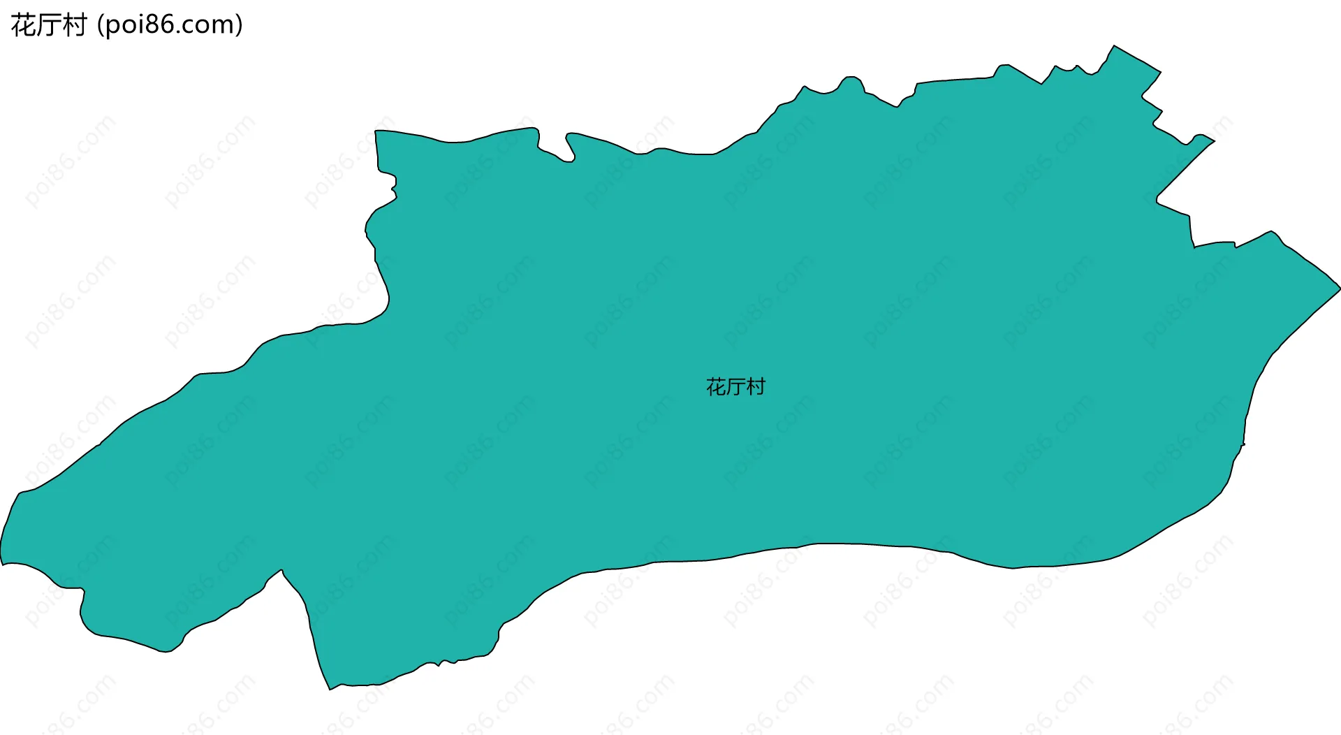 花厅村边界地图
