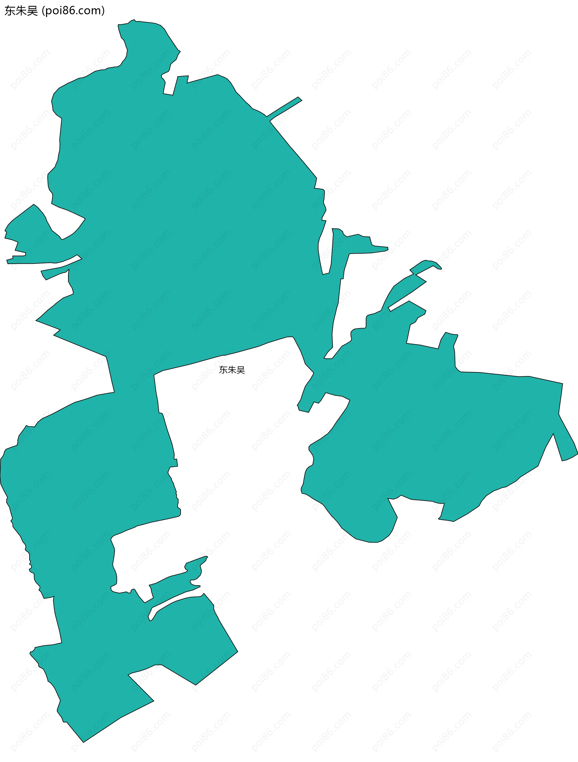 东朱吴边界地图