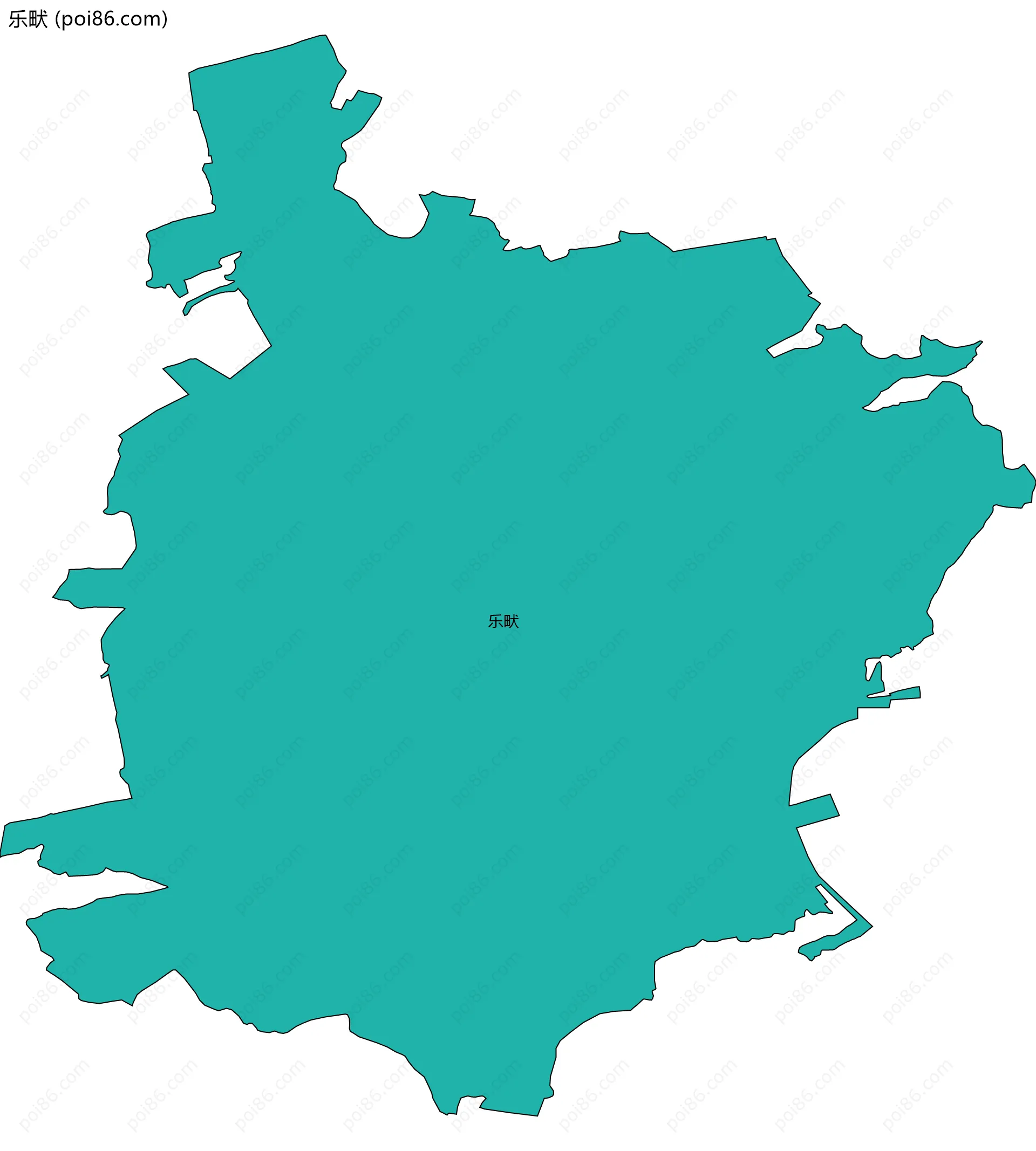 乐畎边界地图