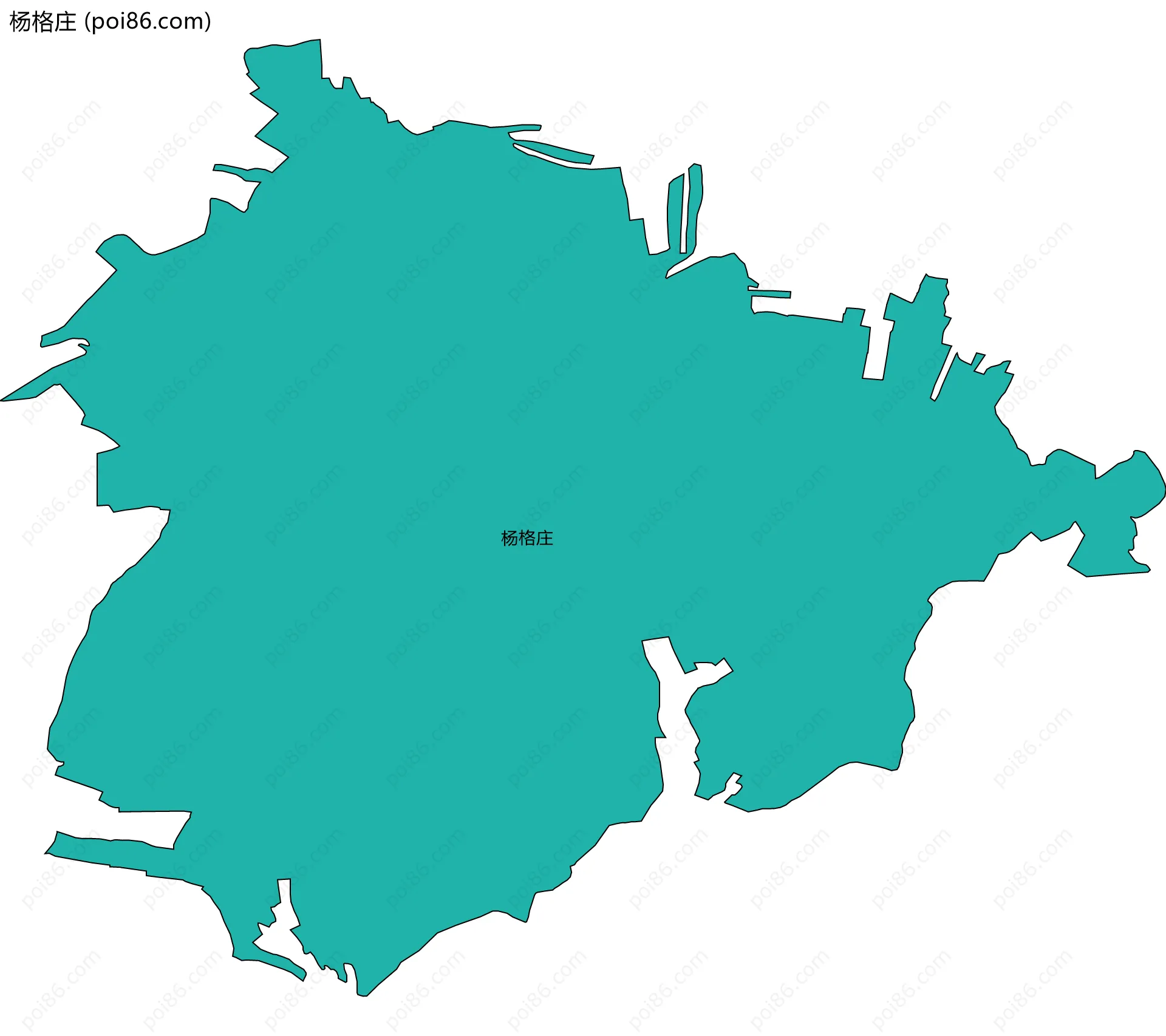 杨格庄边界地图