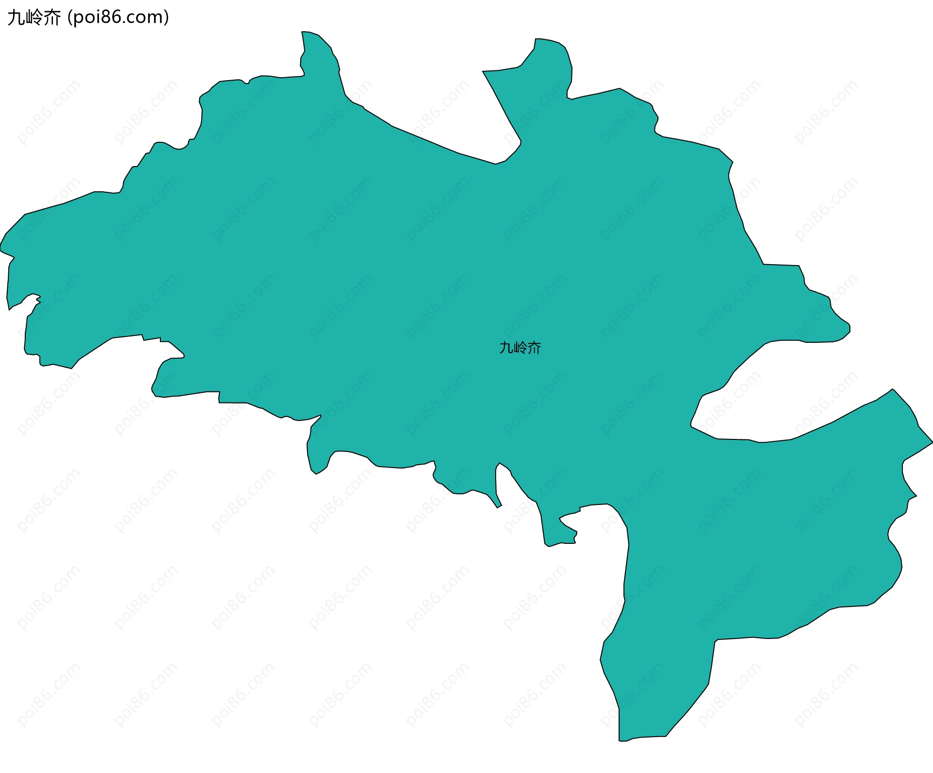 九岭夼边界地图