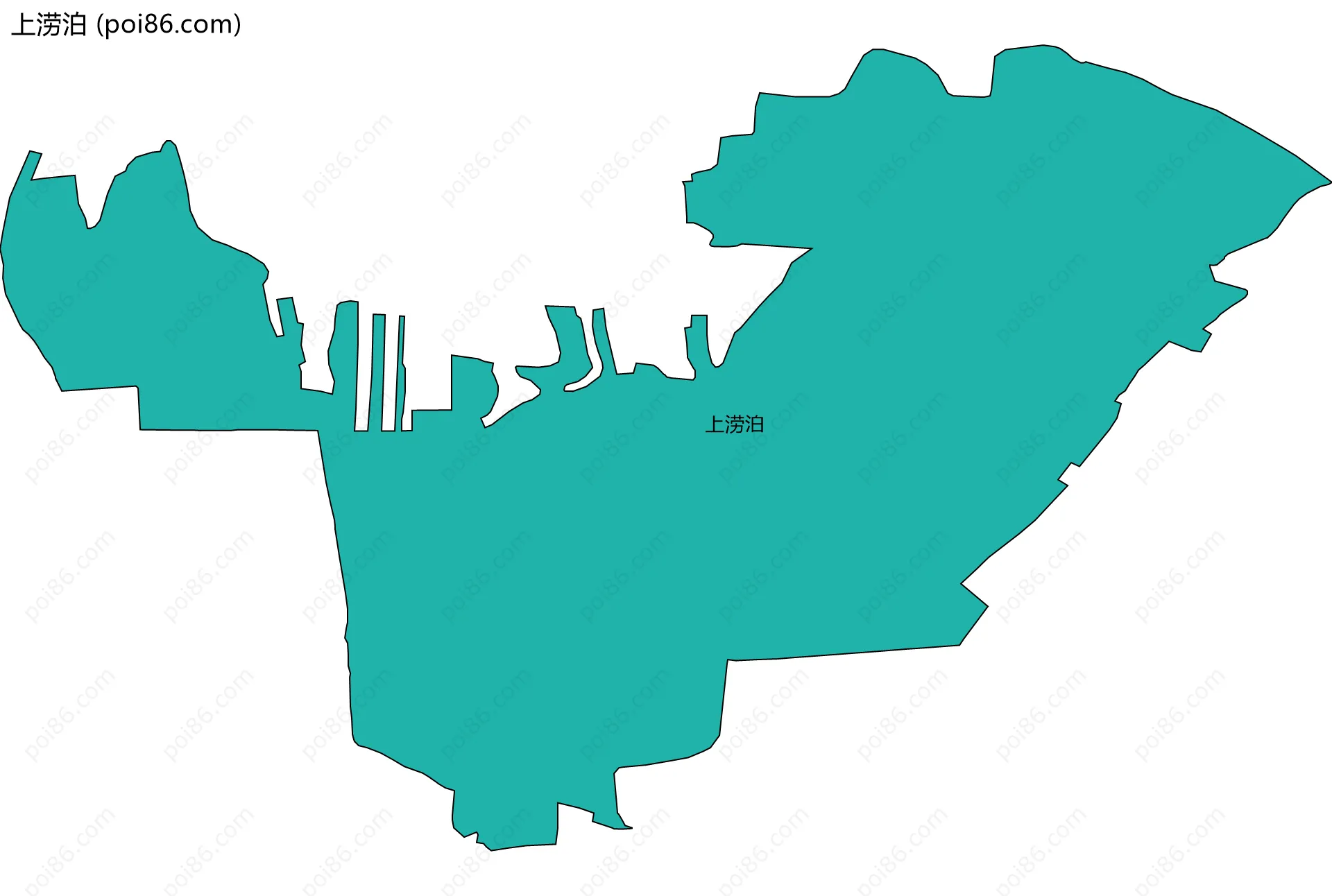上涝泊边界地图