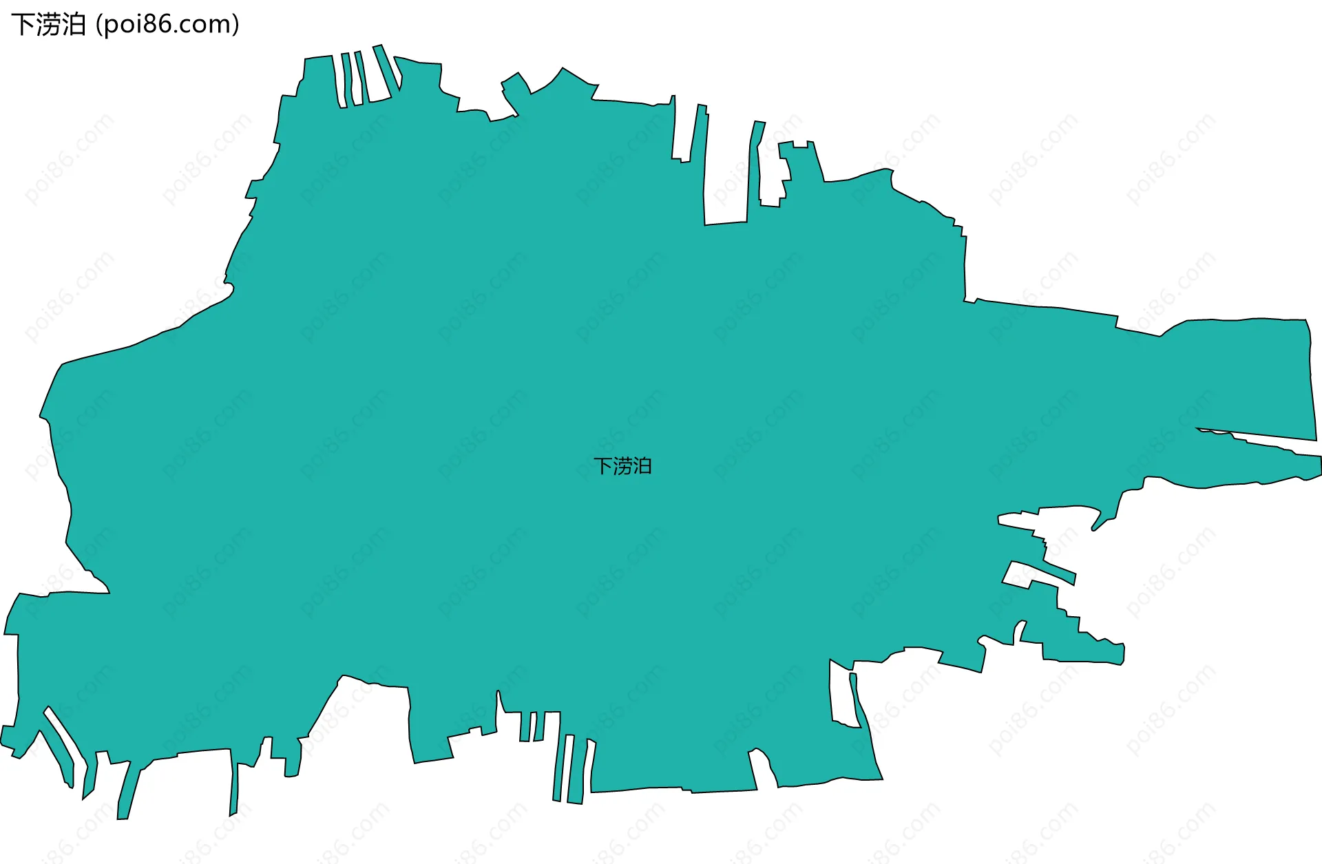 下涝泊边界地图