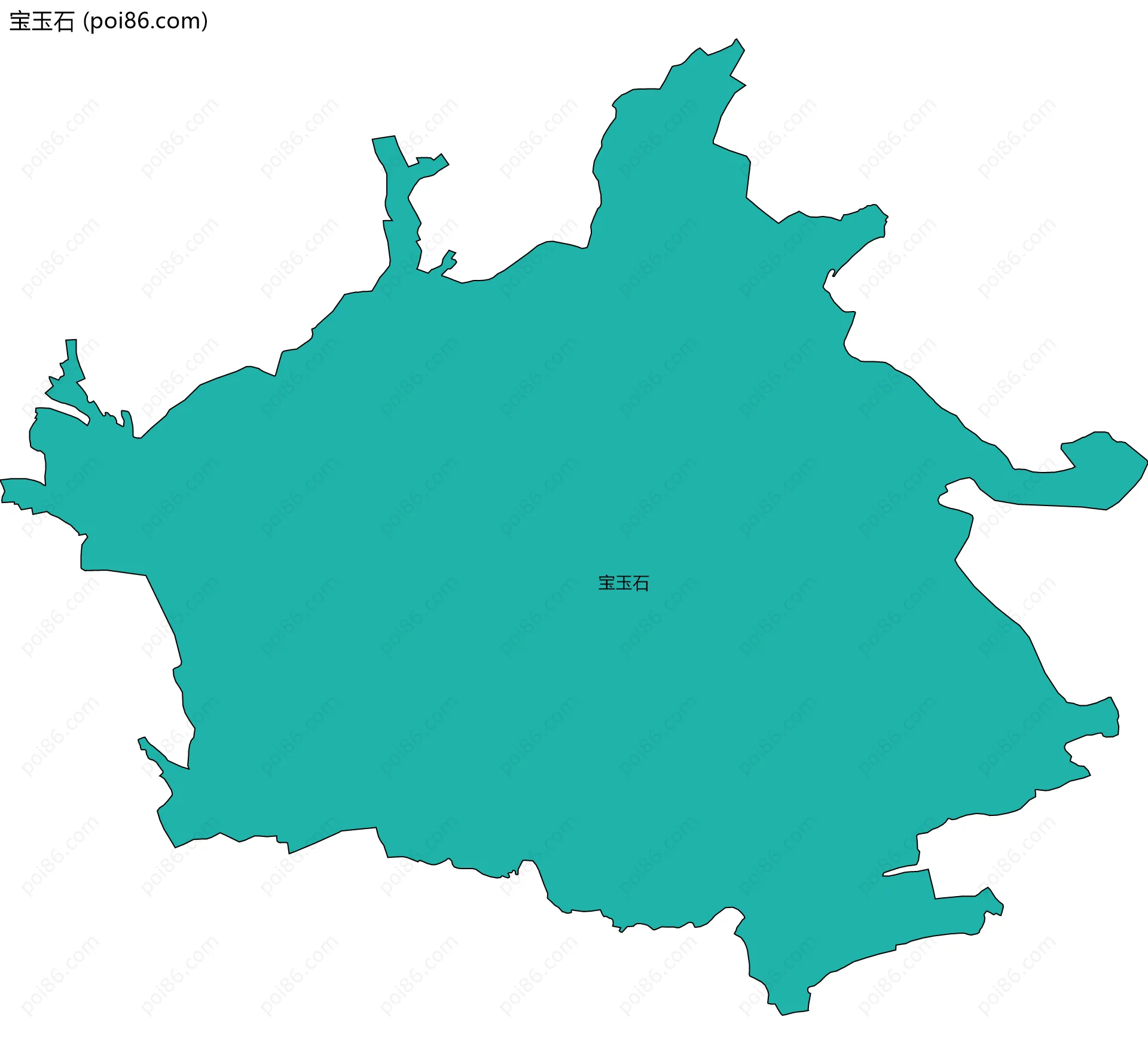宝玉石边界地图