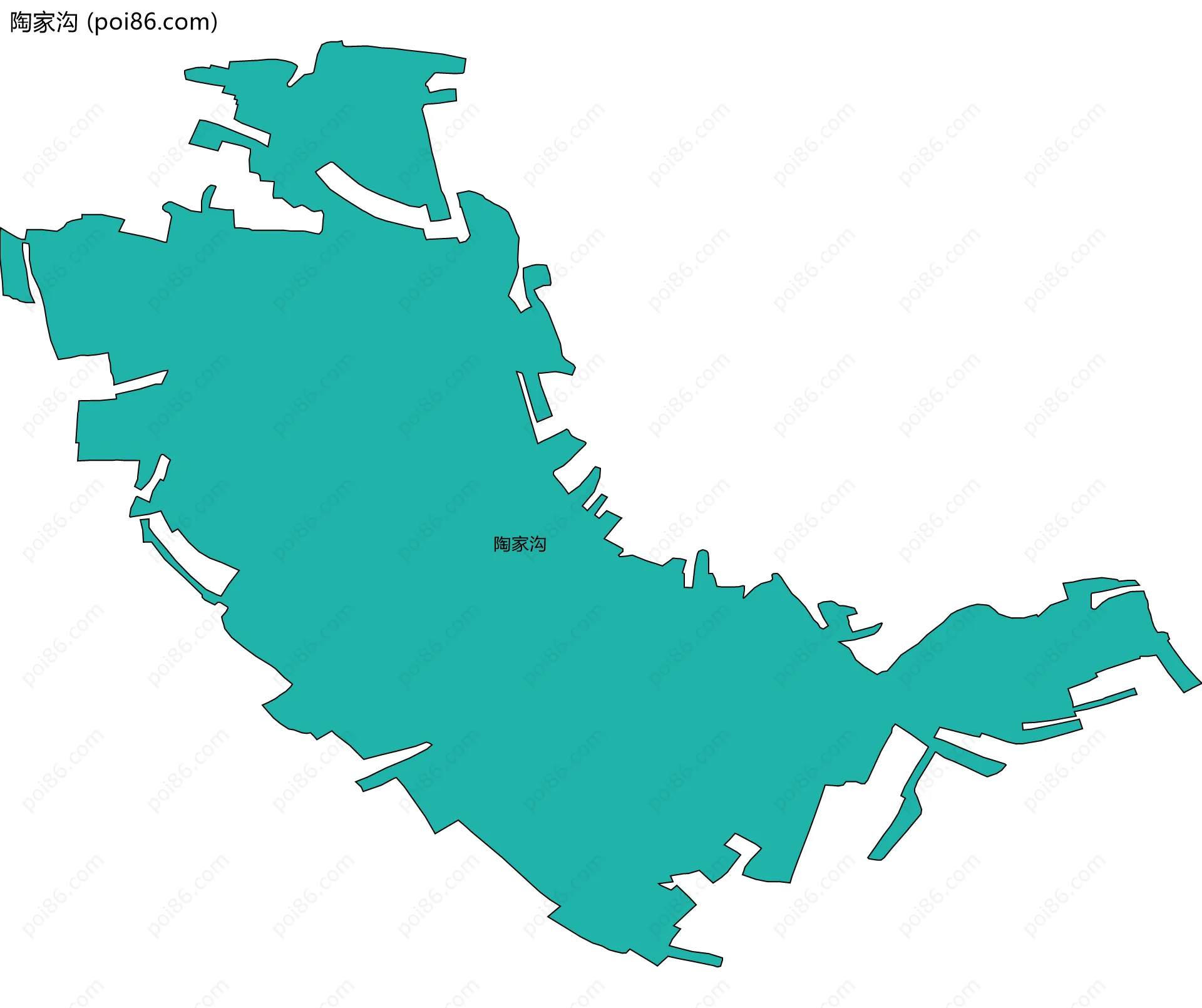 陶家沟边界地图