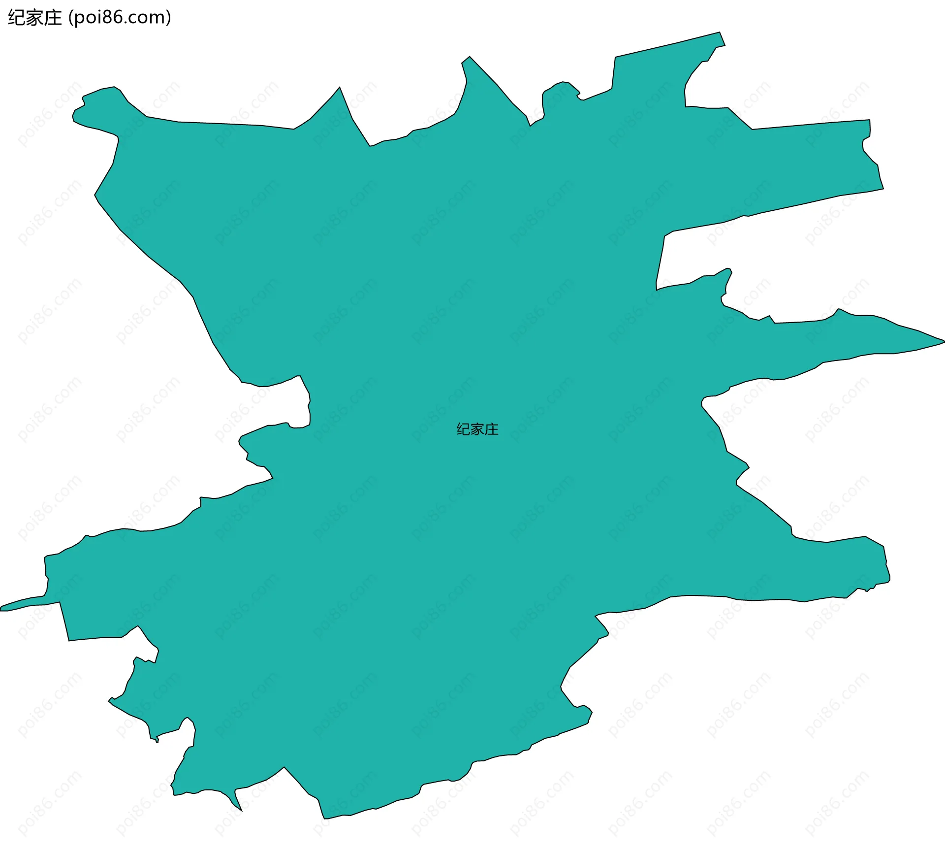 纪家庄边界地图