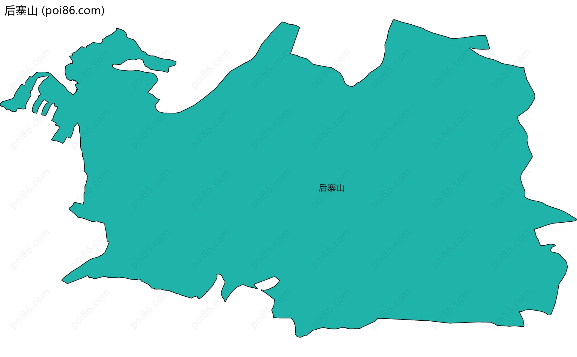 后寨山边界地图