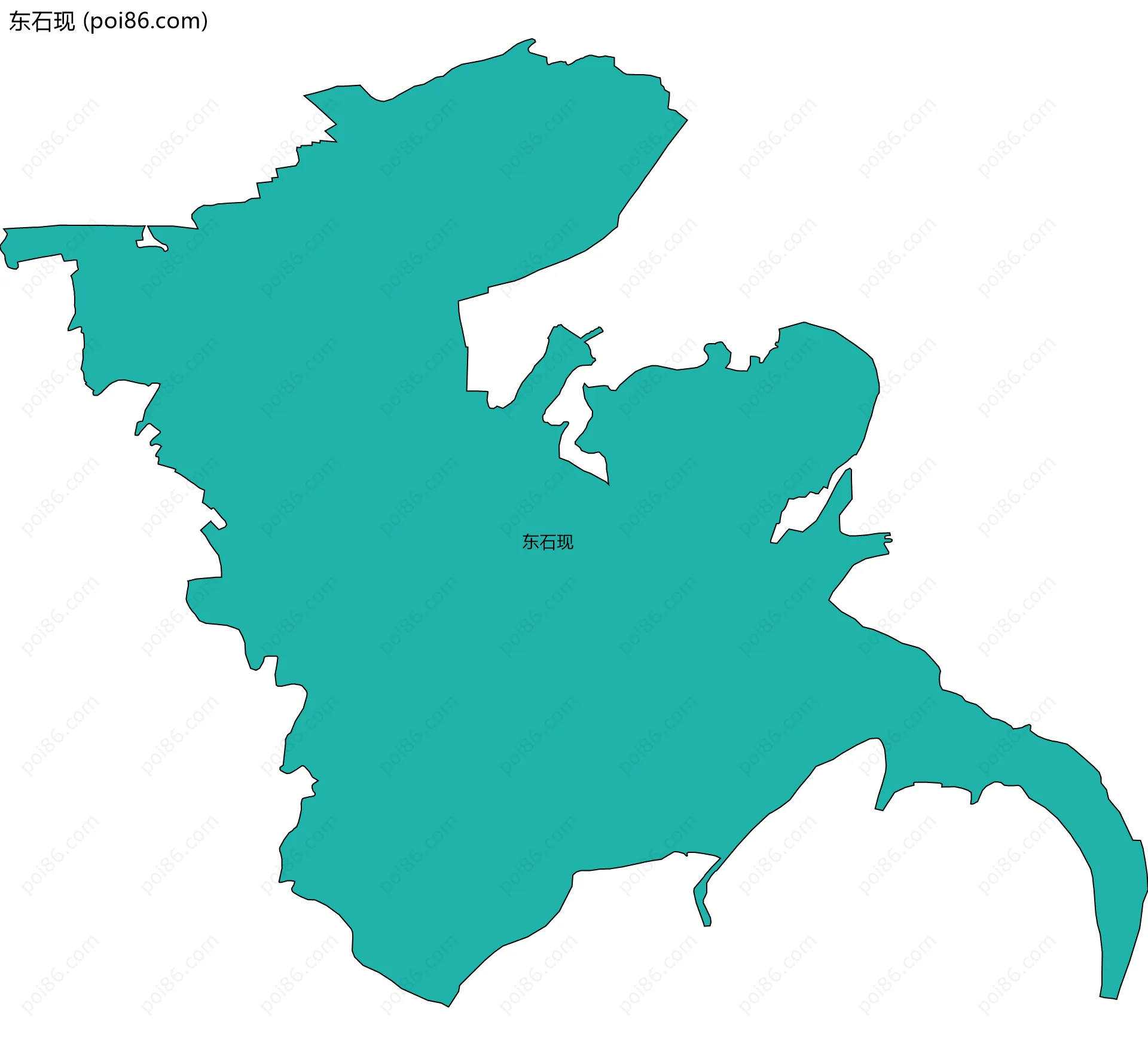东石现边界地图