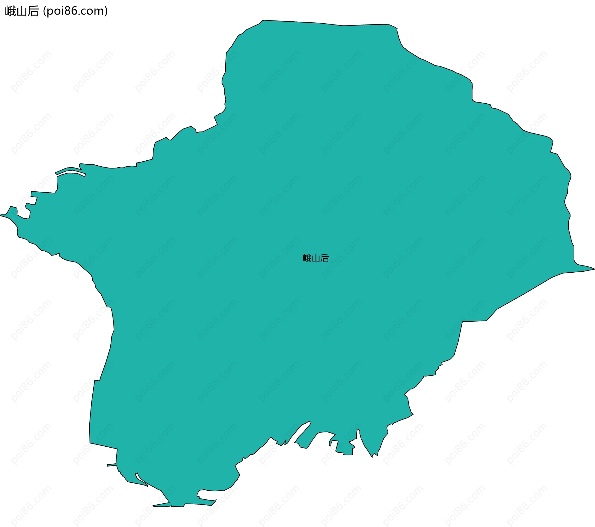 峨山后边界地图