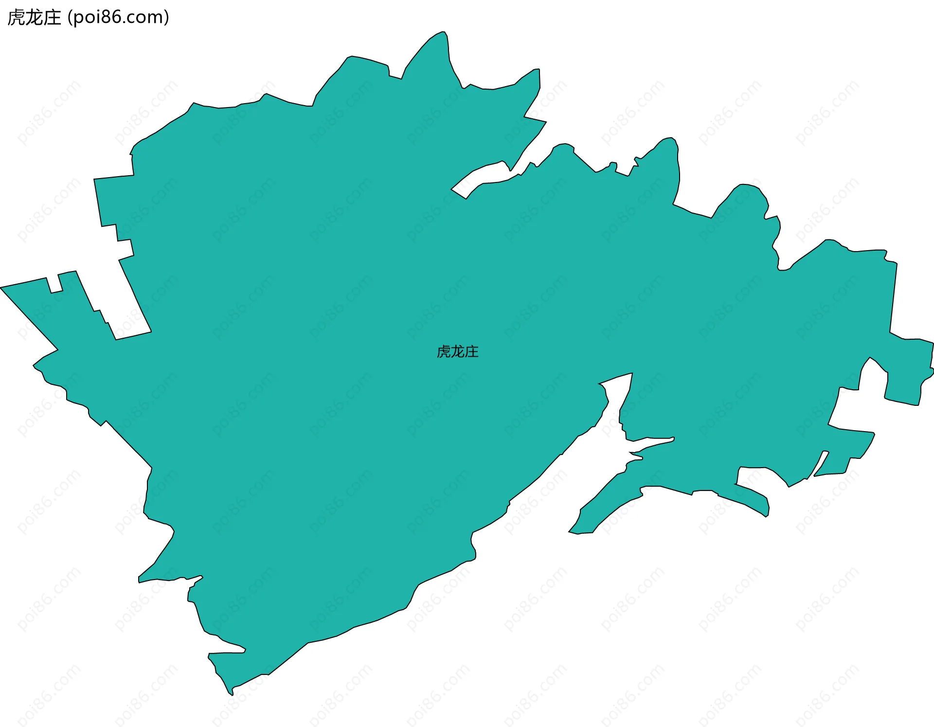 虎龙庄边界地图