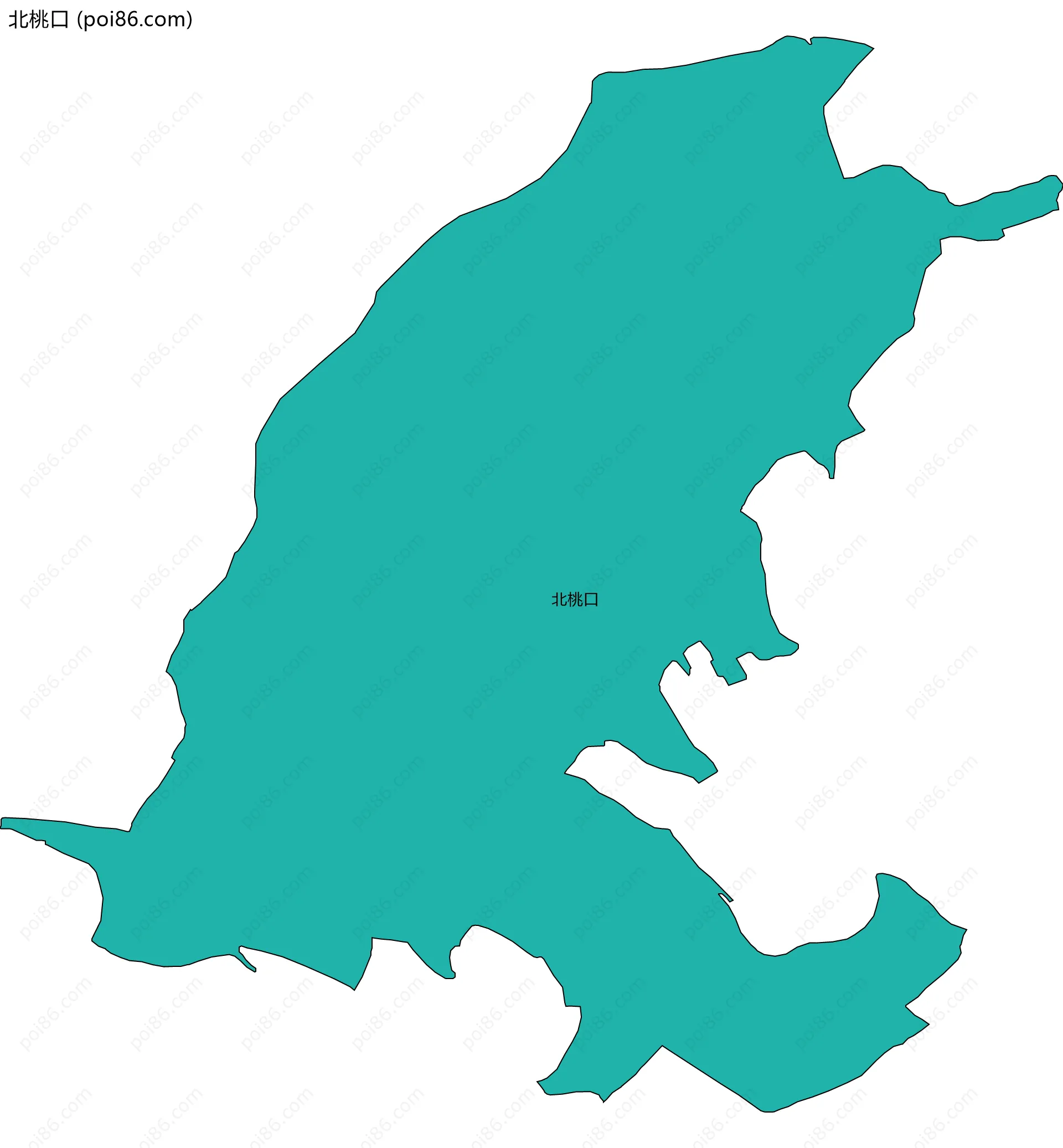 北桃口边界地图