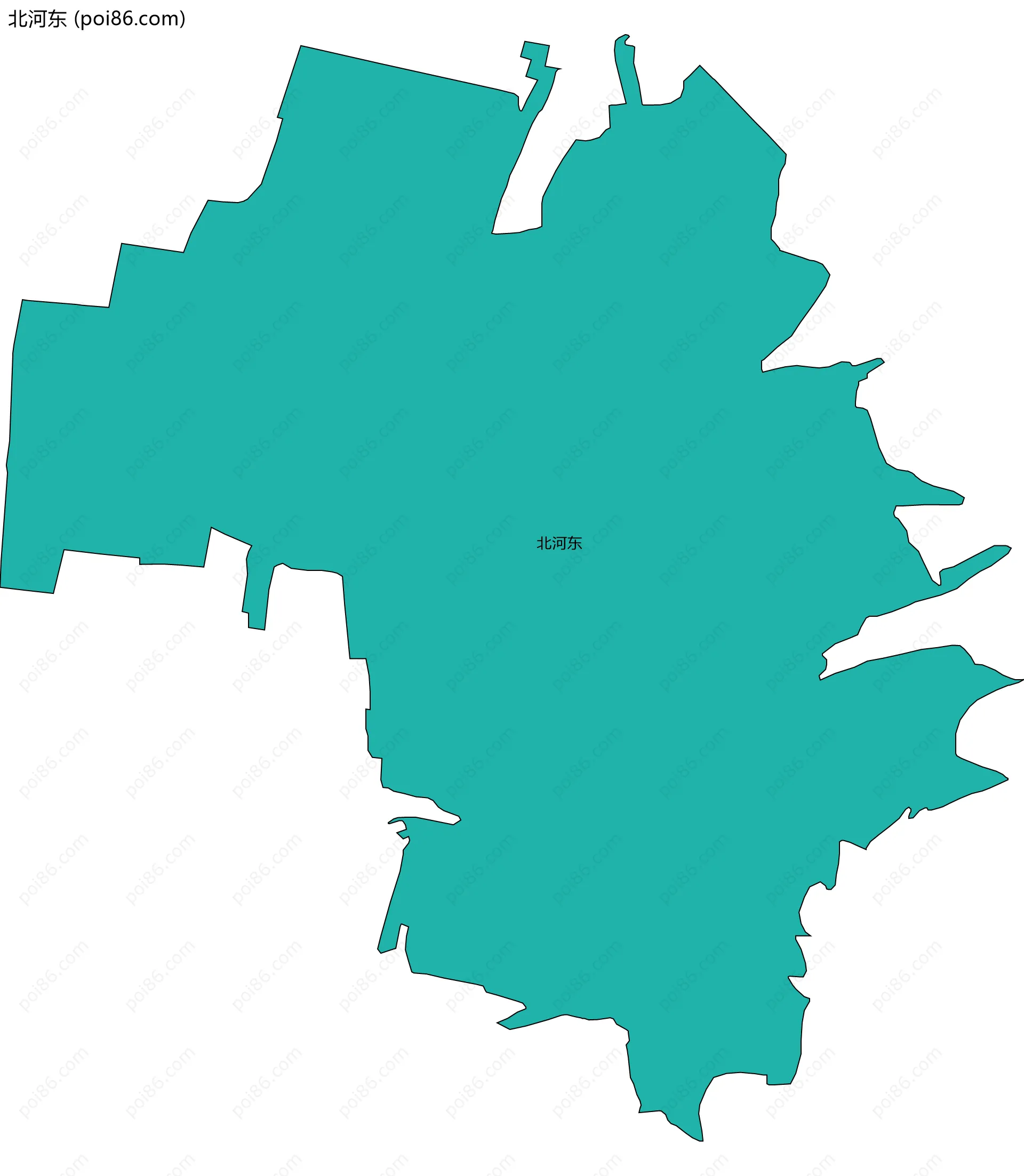 北河东边界地图