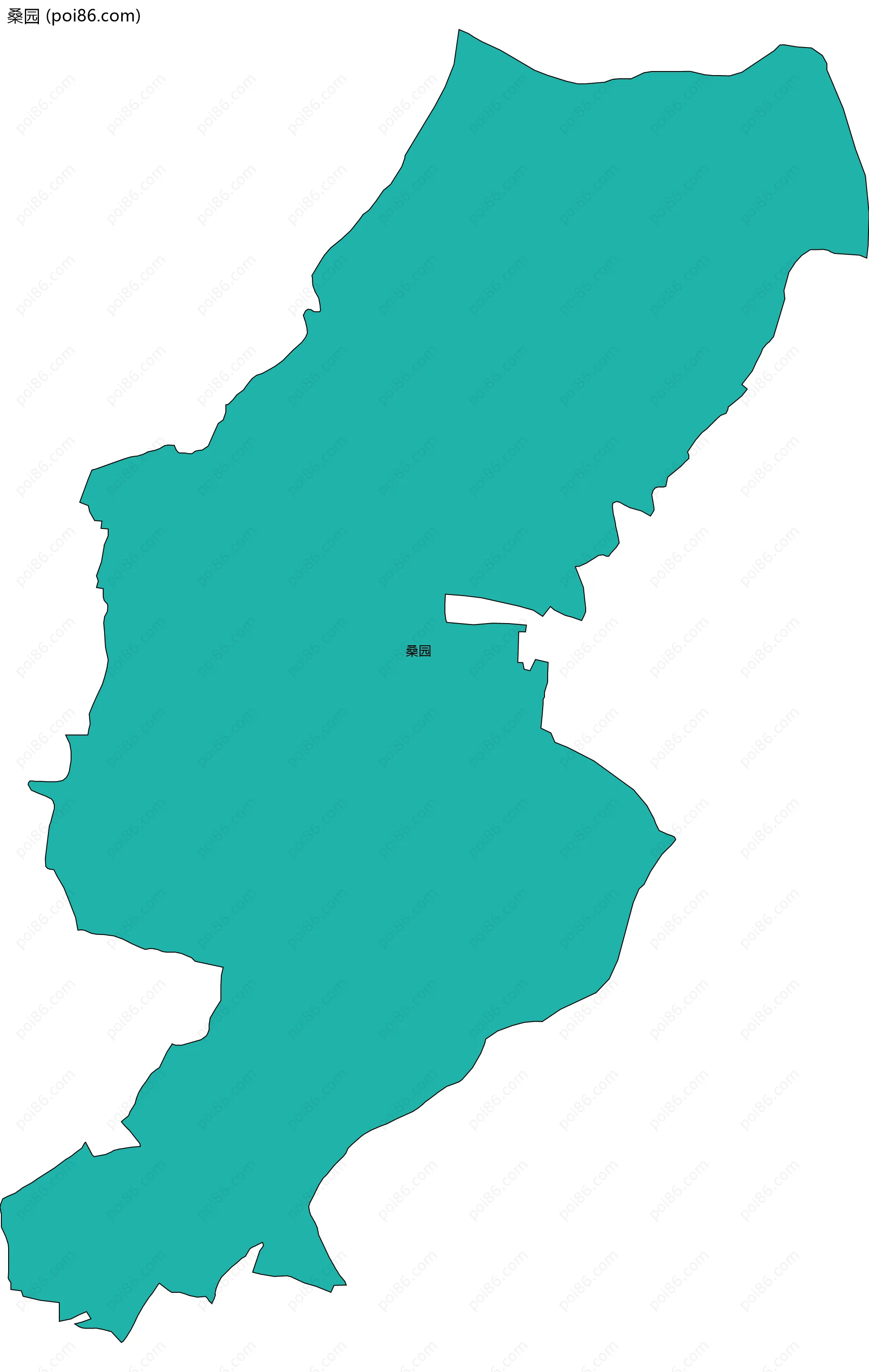 桑园边界地图