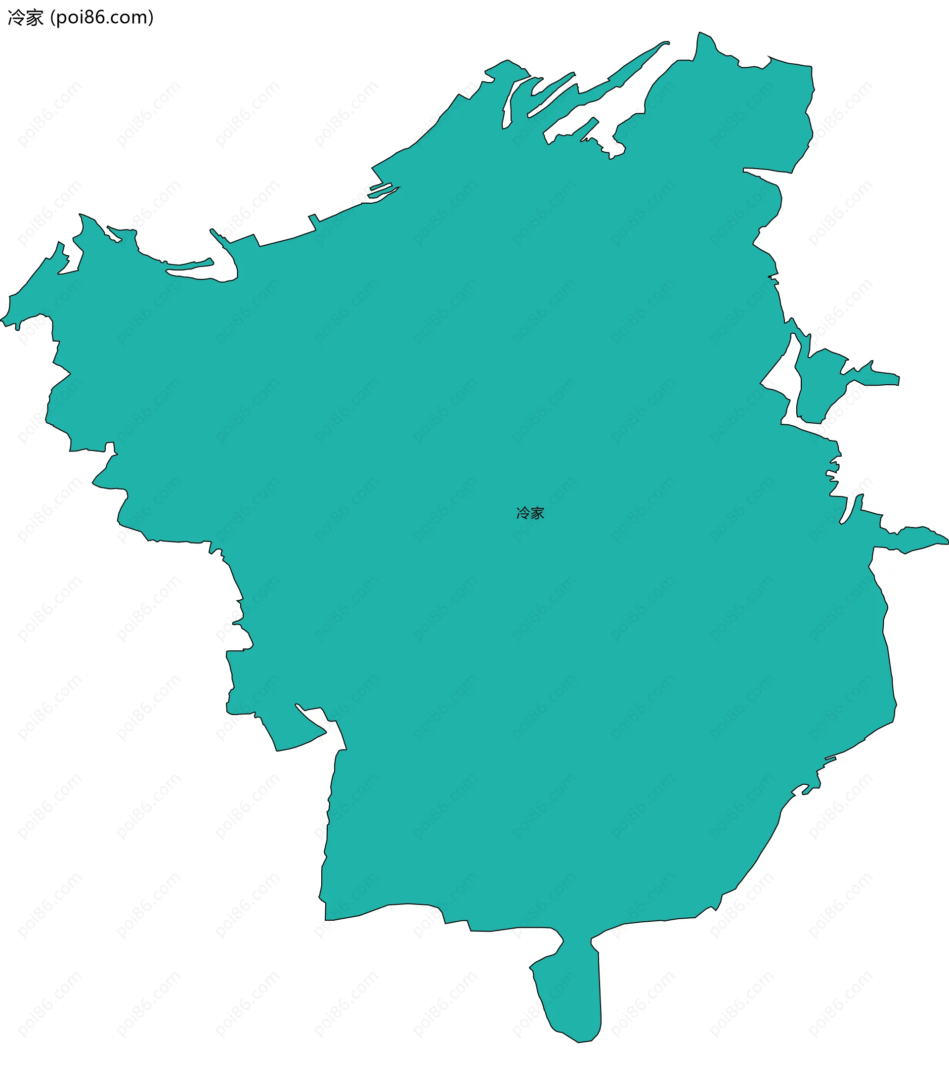 冷家边界地图