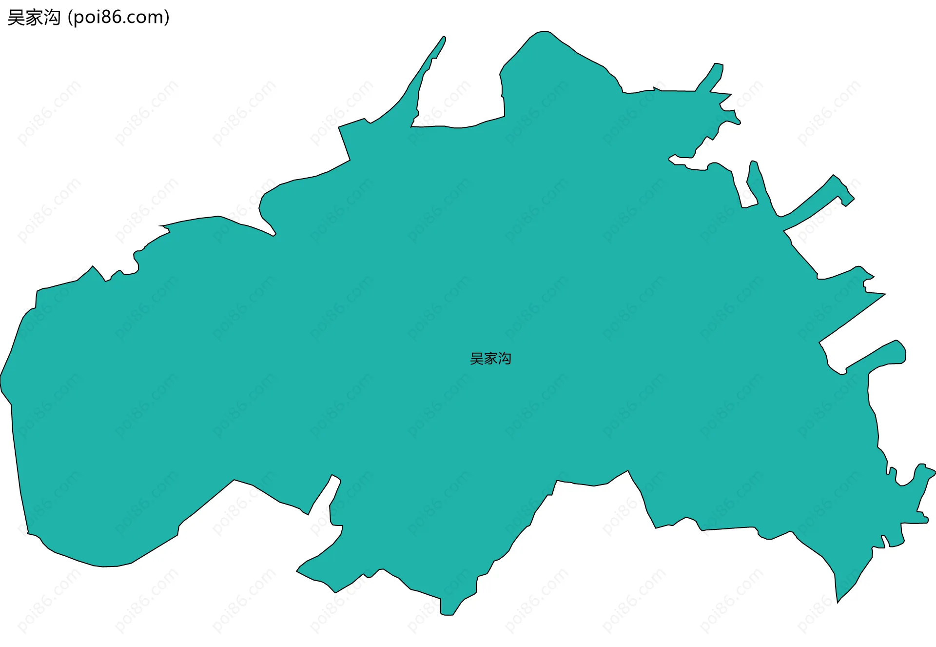 吴家沟边界地图