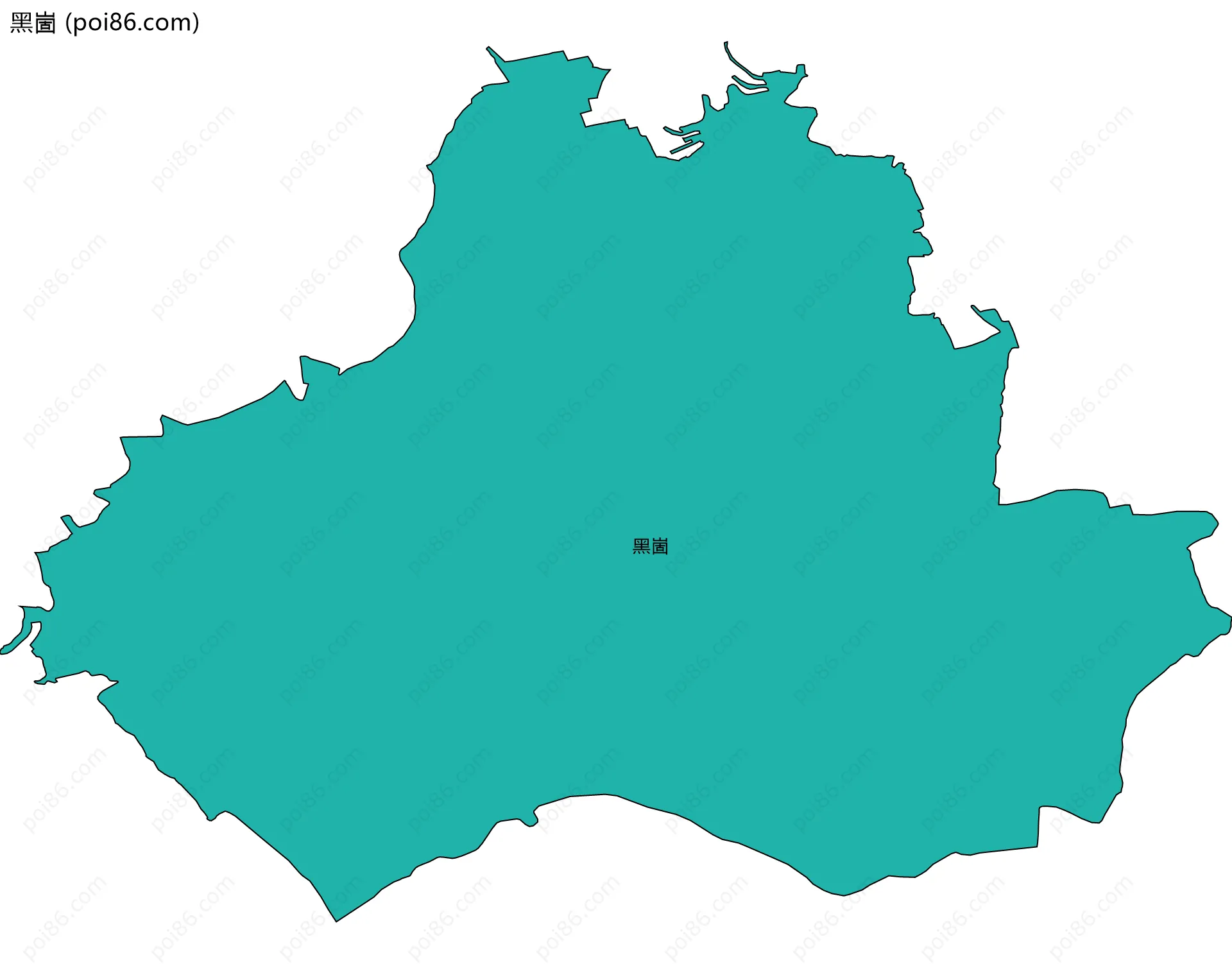 黑崮边界地图