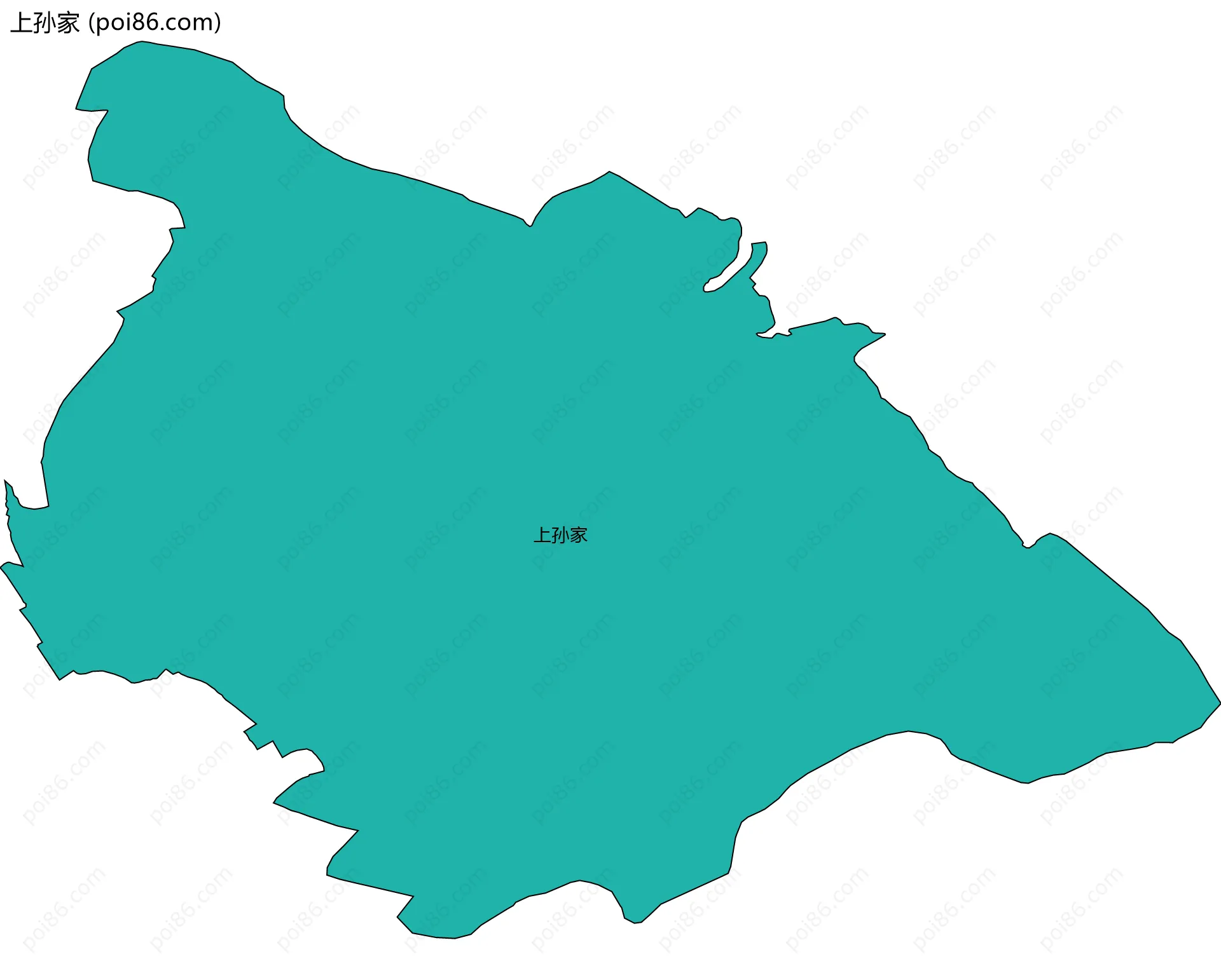 上孙家边界地图