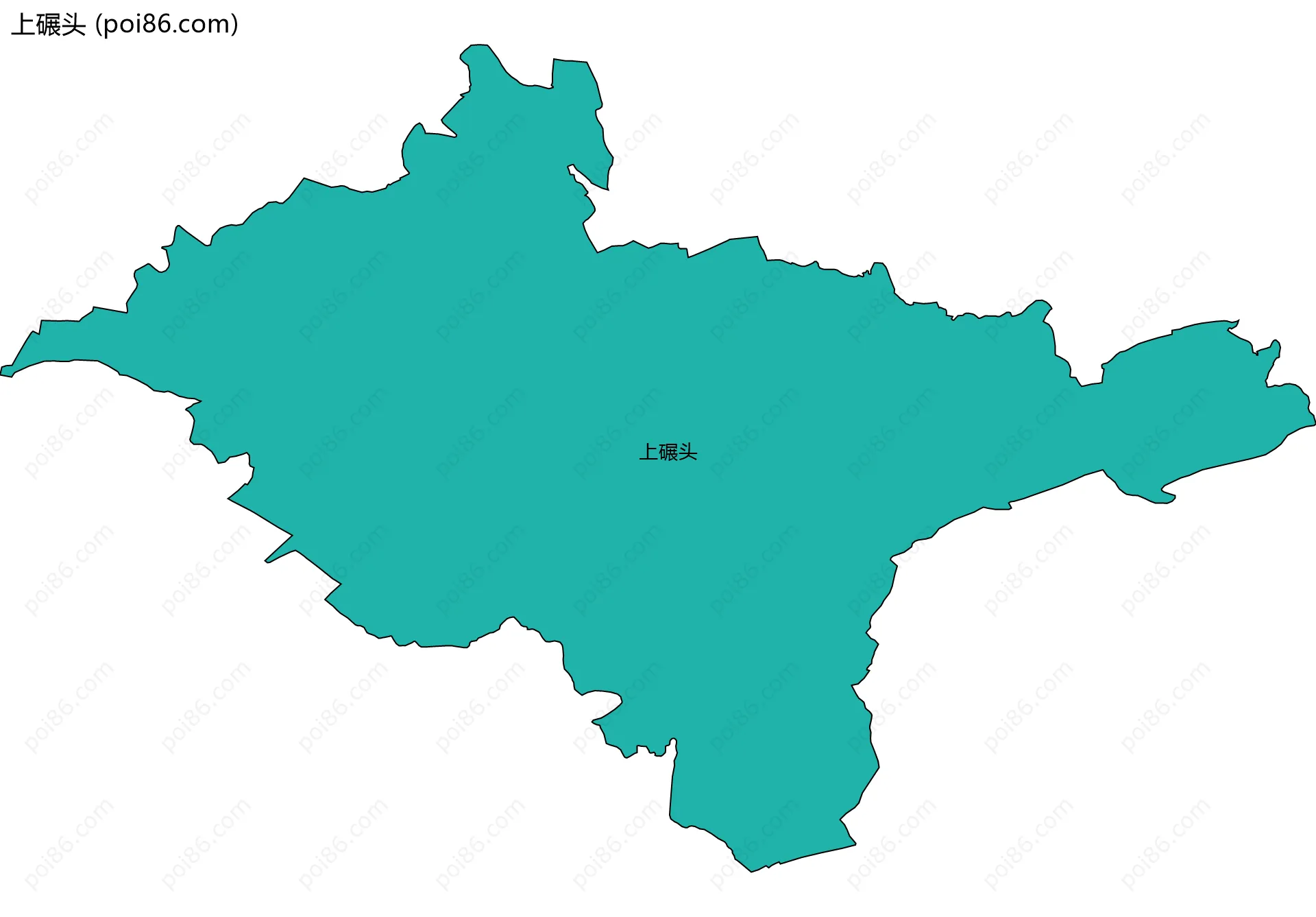 上碾头边界地图