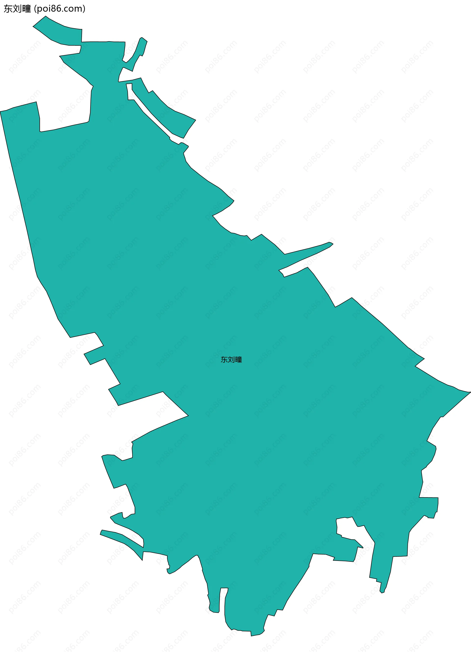 东刘疃边界地图