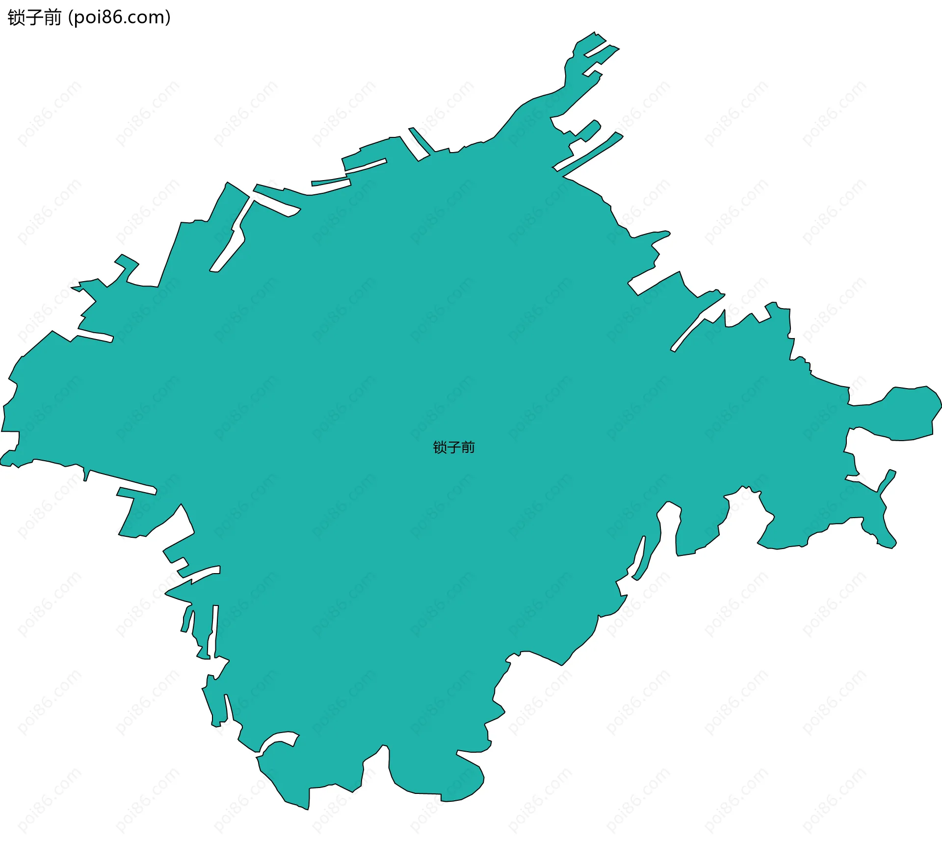 锁子前边界地图