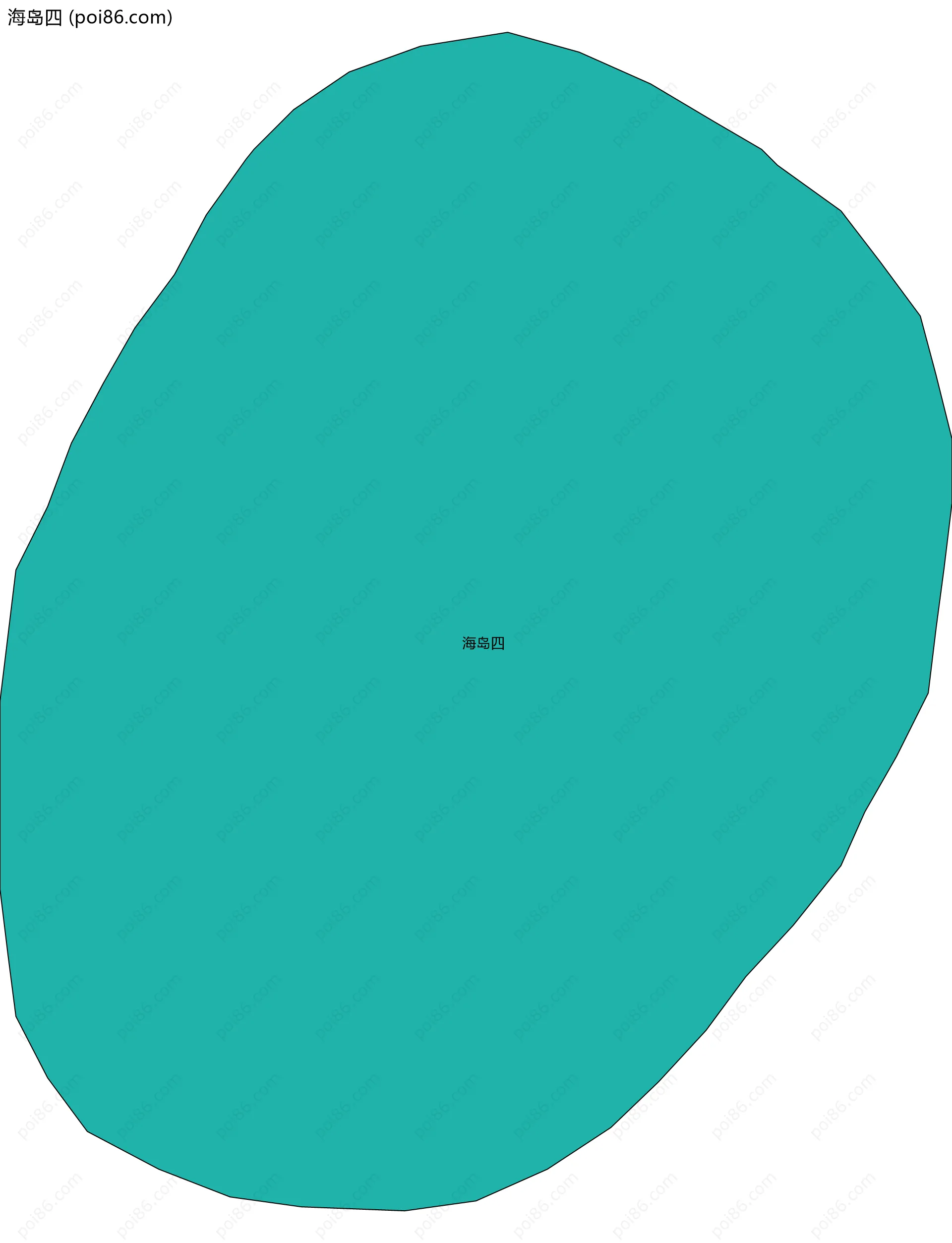 海岛四边界地图