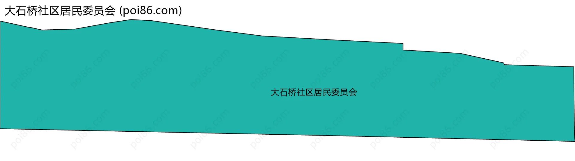 大石桥社区居民委员会边界地图