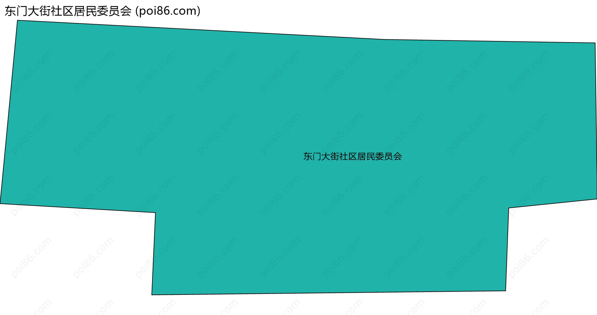 东门大街社区居民委员会边界地图