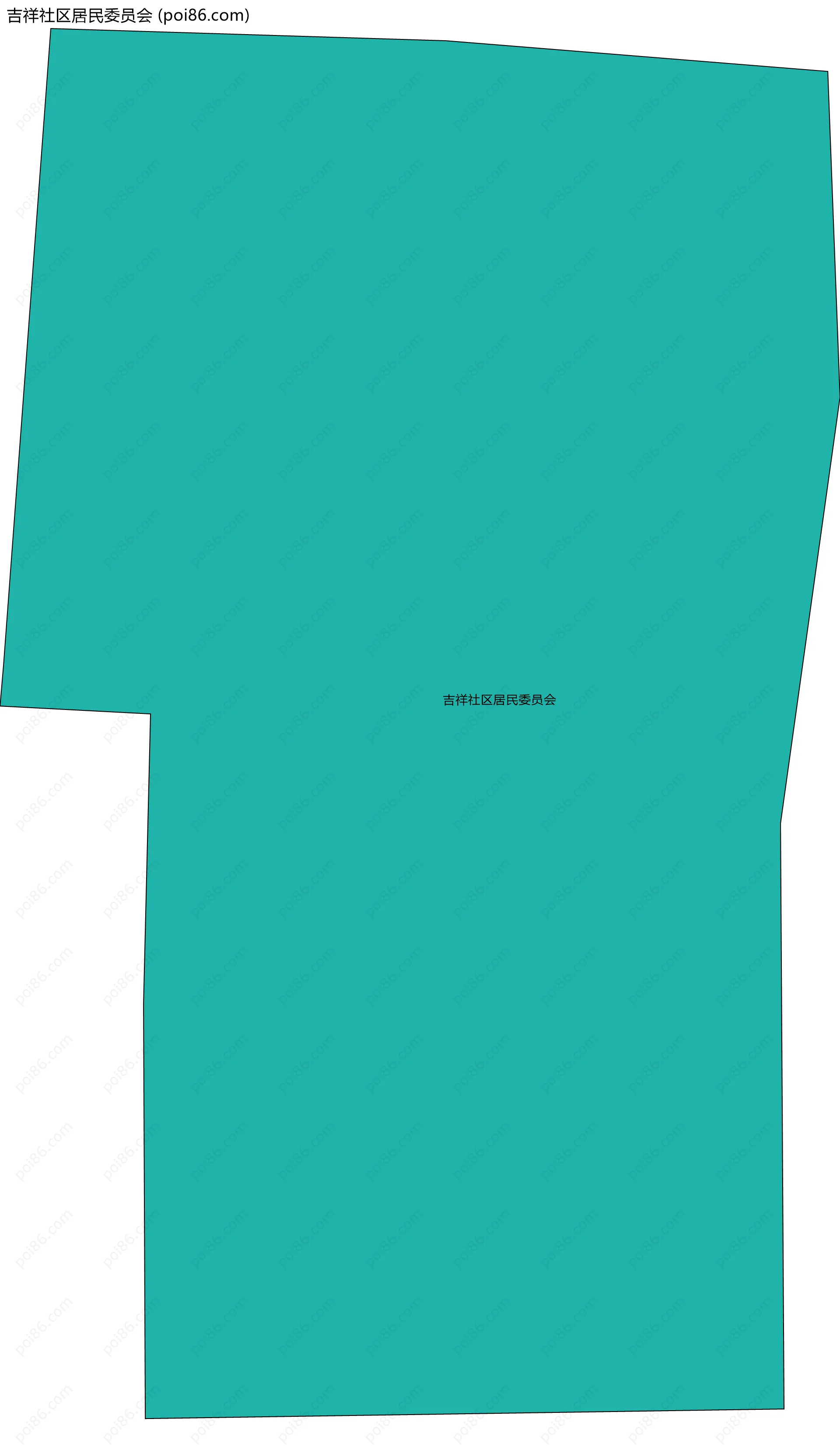 吉祥社区居民委员会边界地图