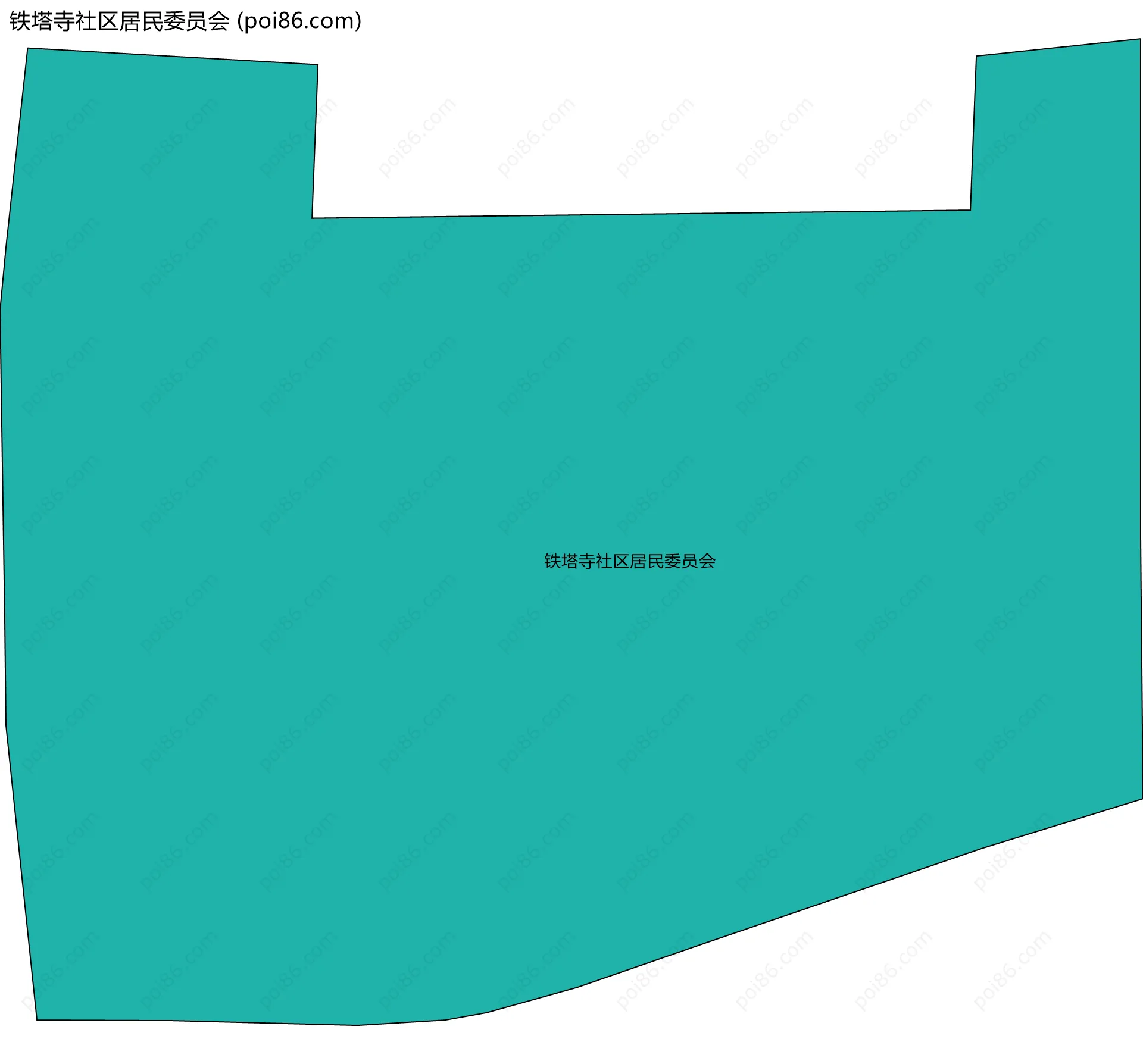 铁塔寺社区居民委员会边界地图