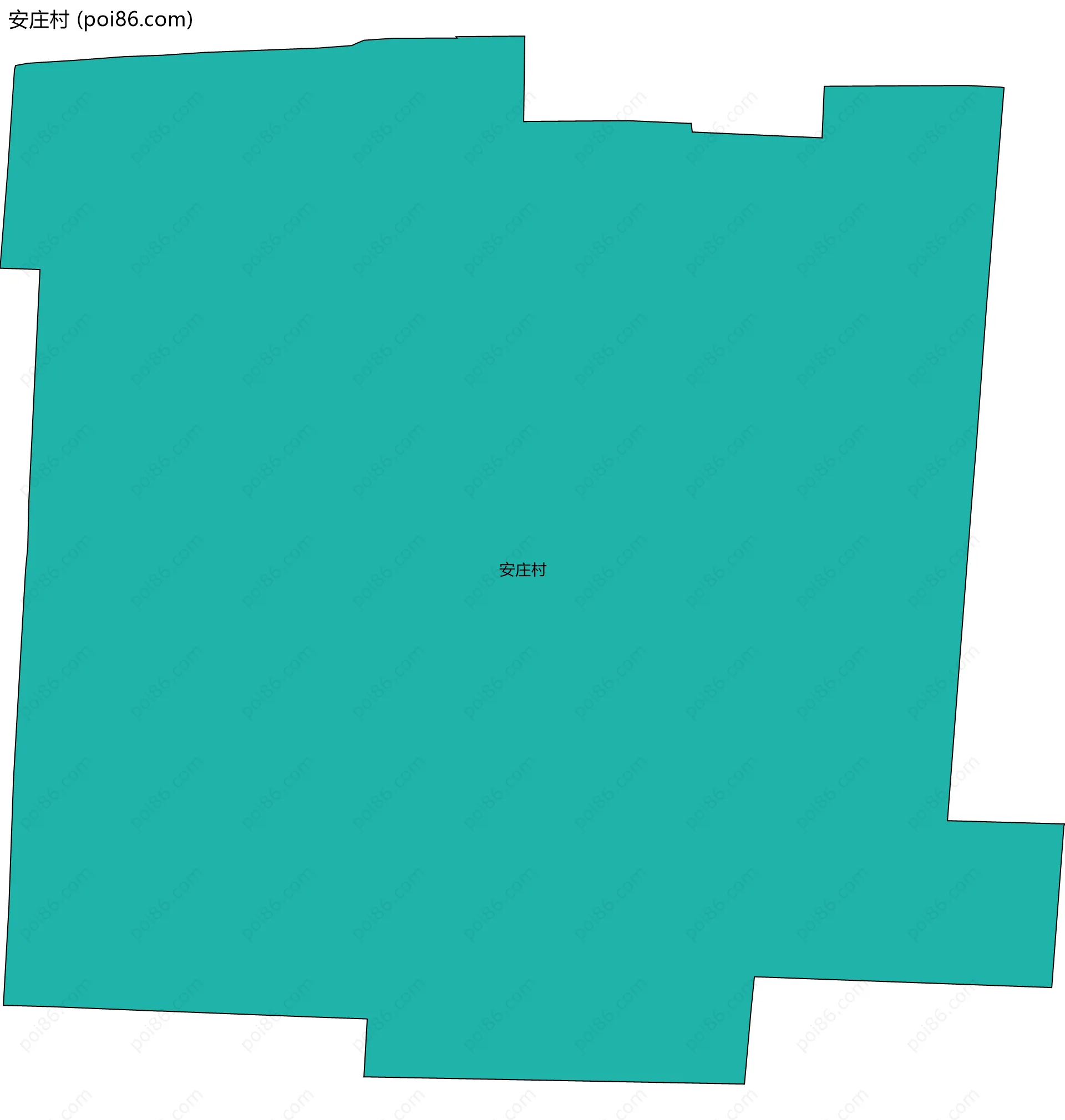 安庄村边界地图