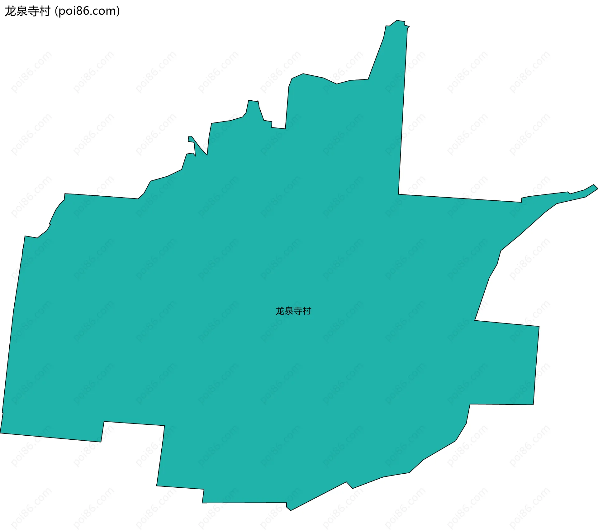 龙泉寺村边界地图