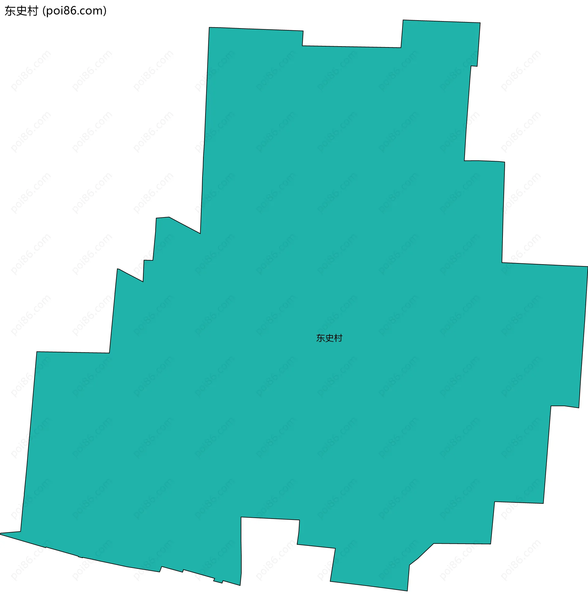 东史村边界地图