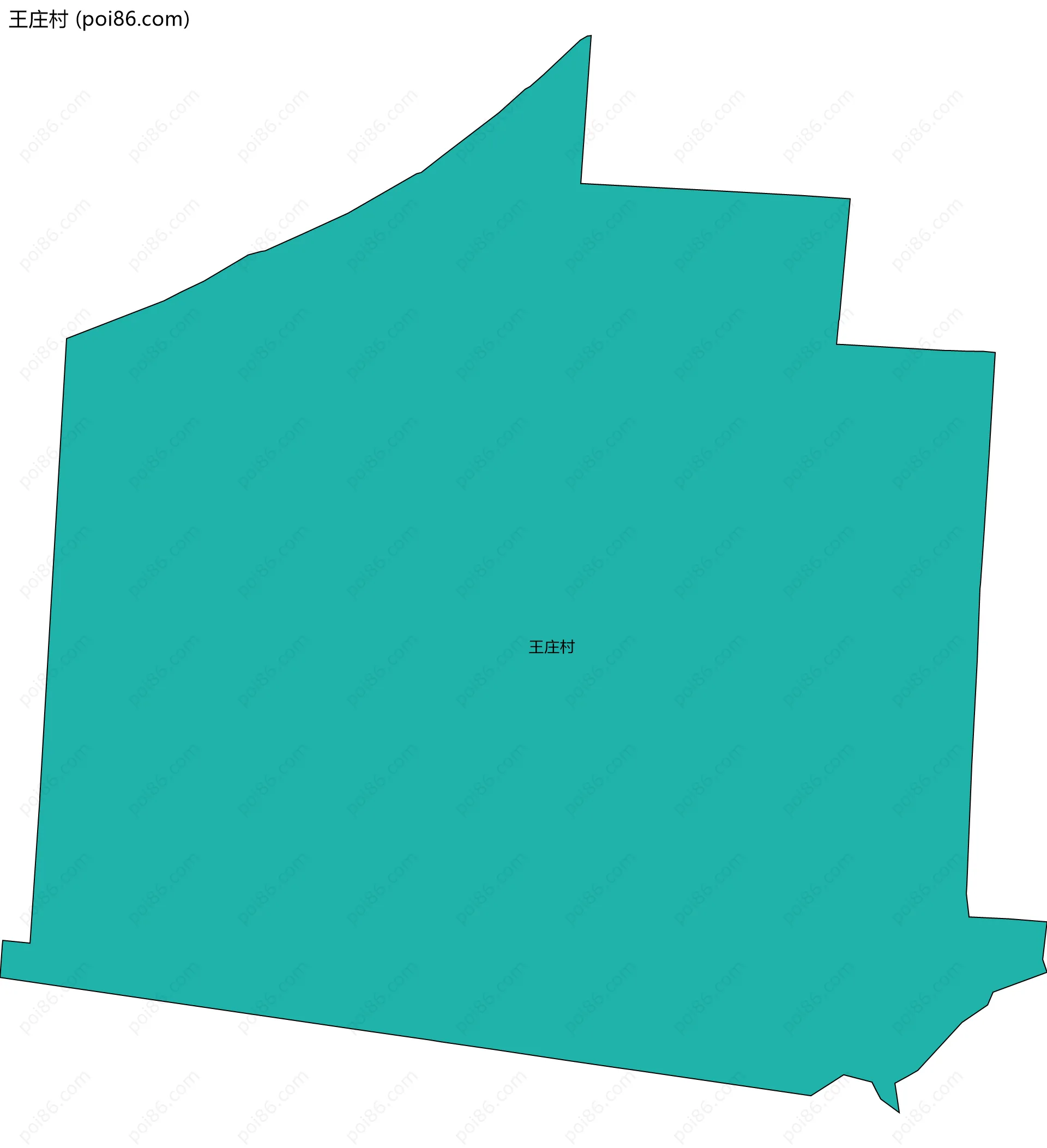 王庄村边界地图