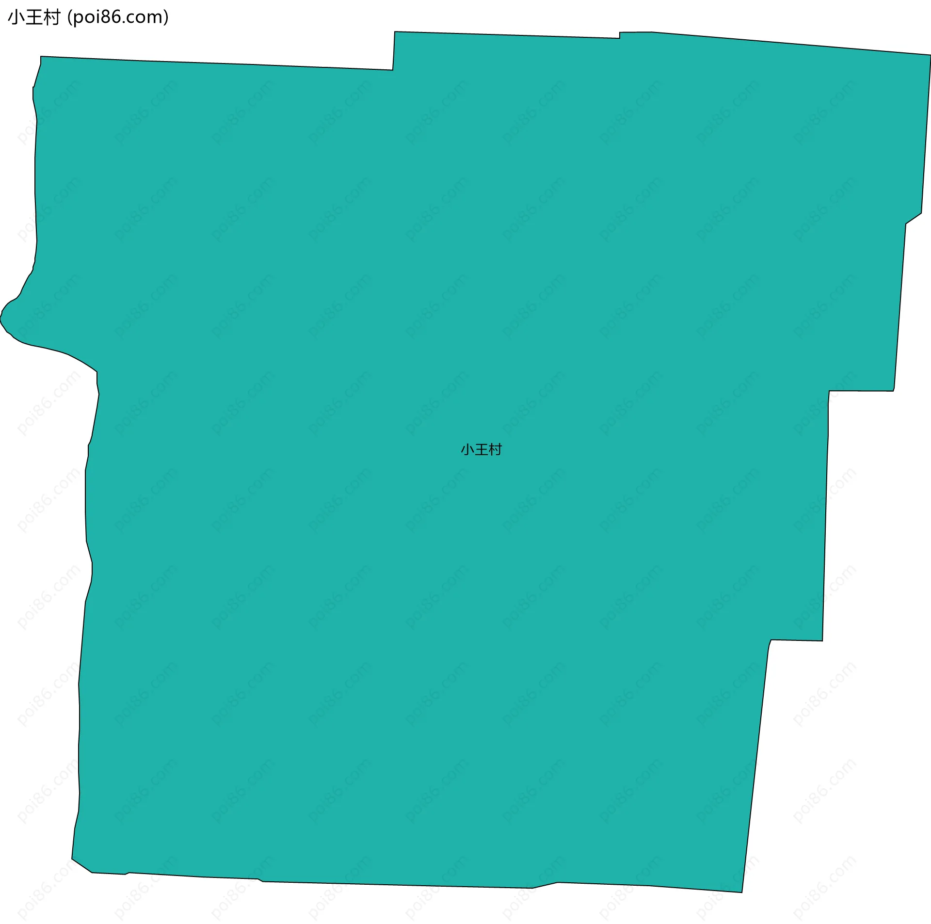 小王村边界地图