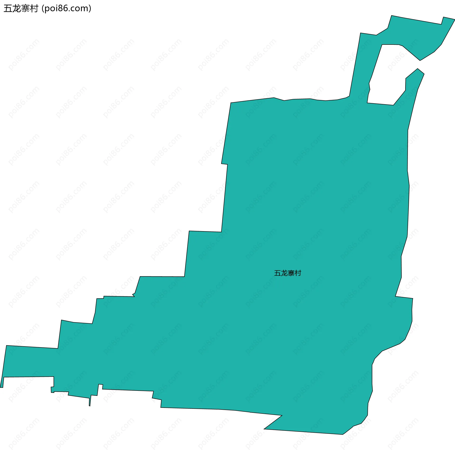 五龙寨村边界地图