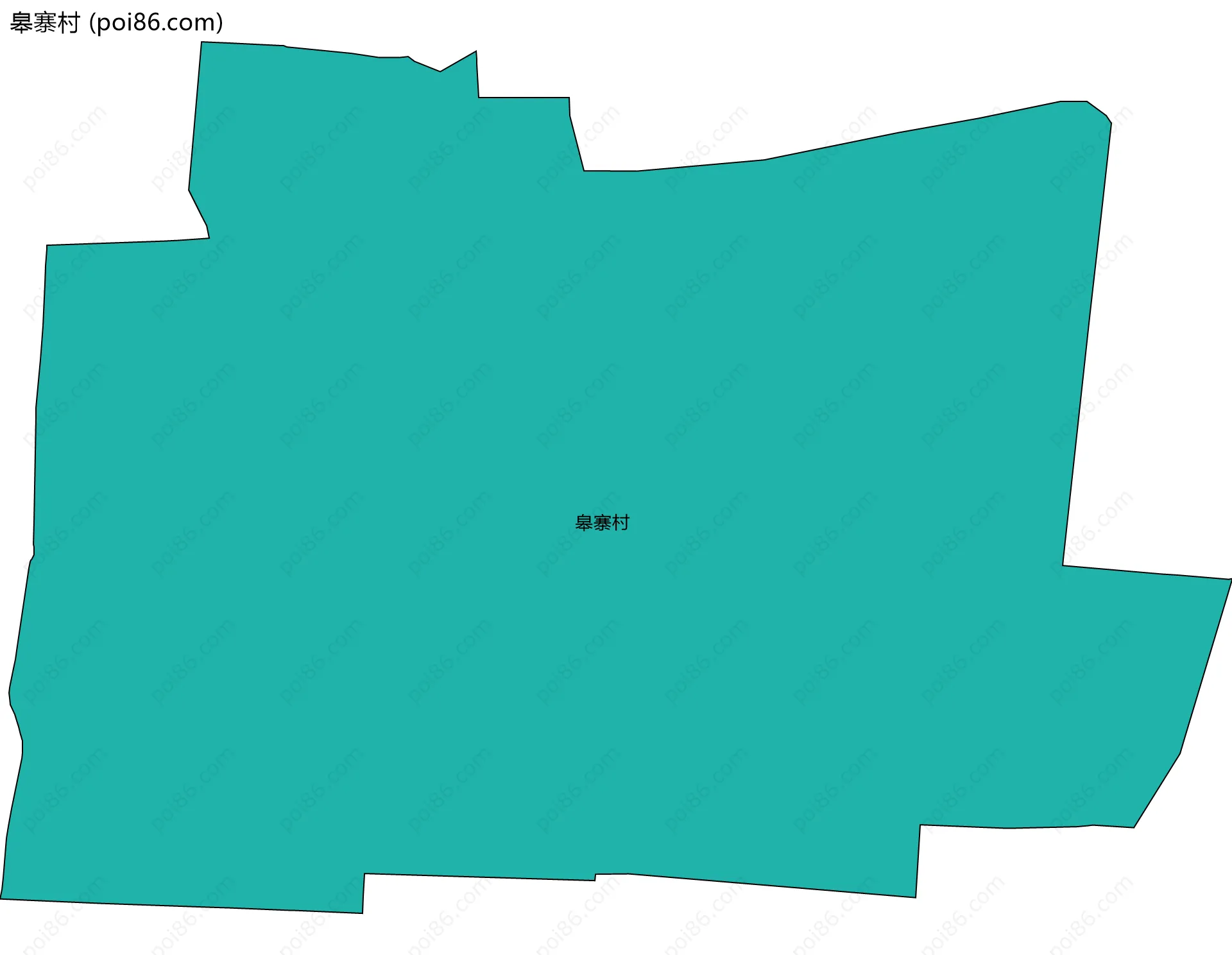 皋寨村边界地图