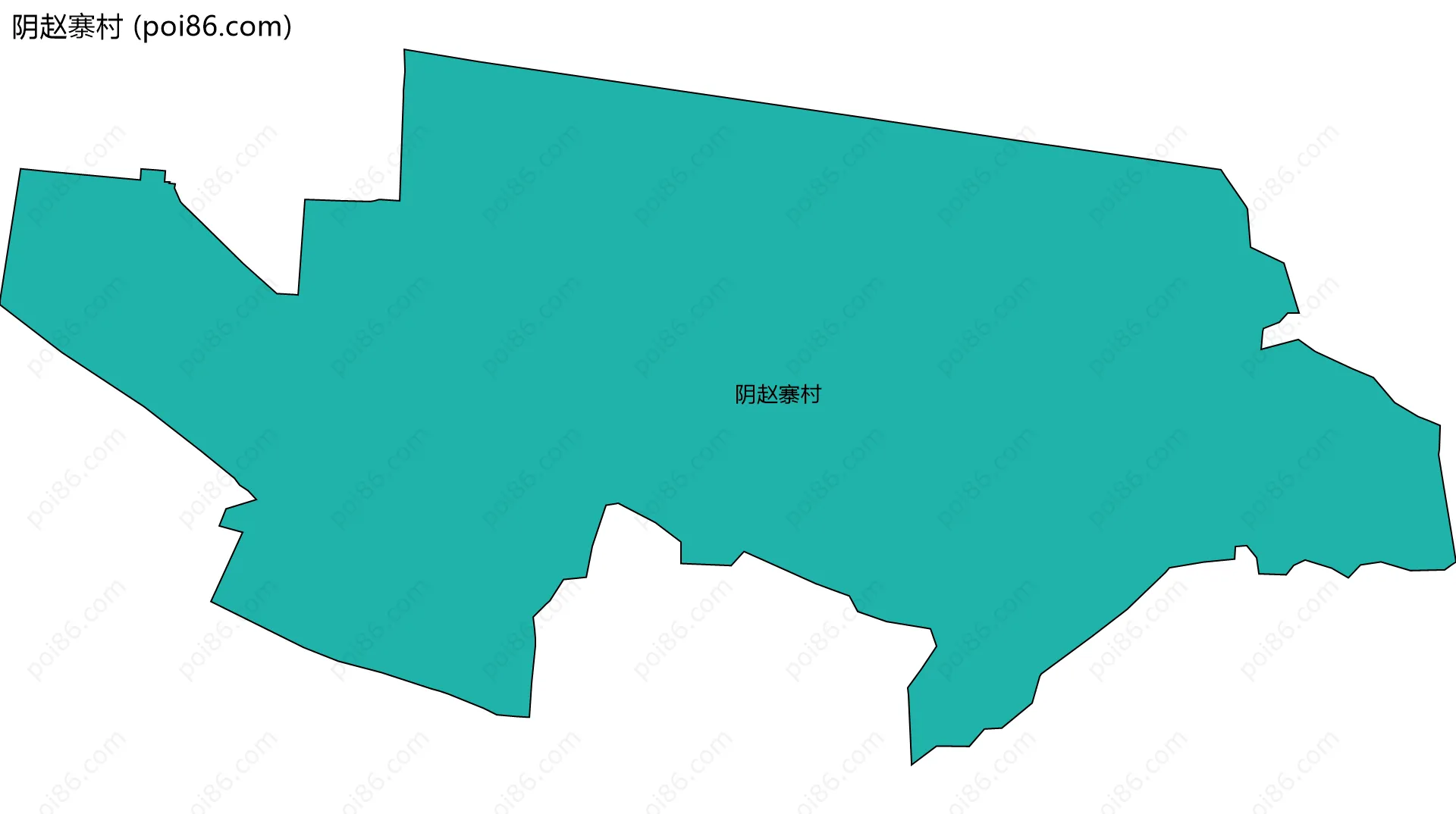 阴赵寨村边界地图