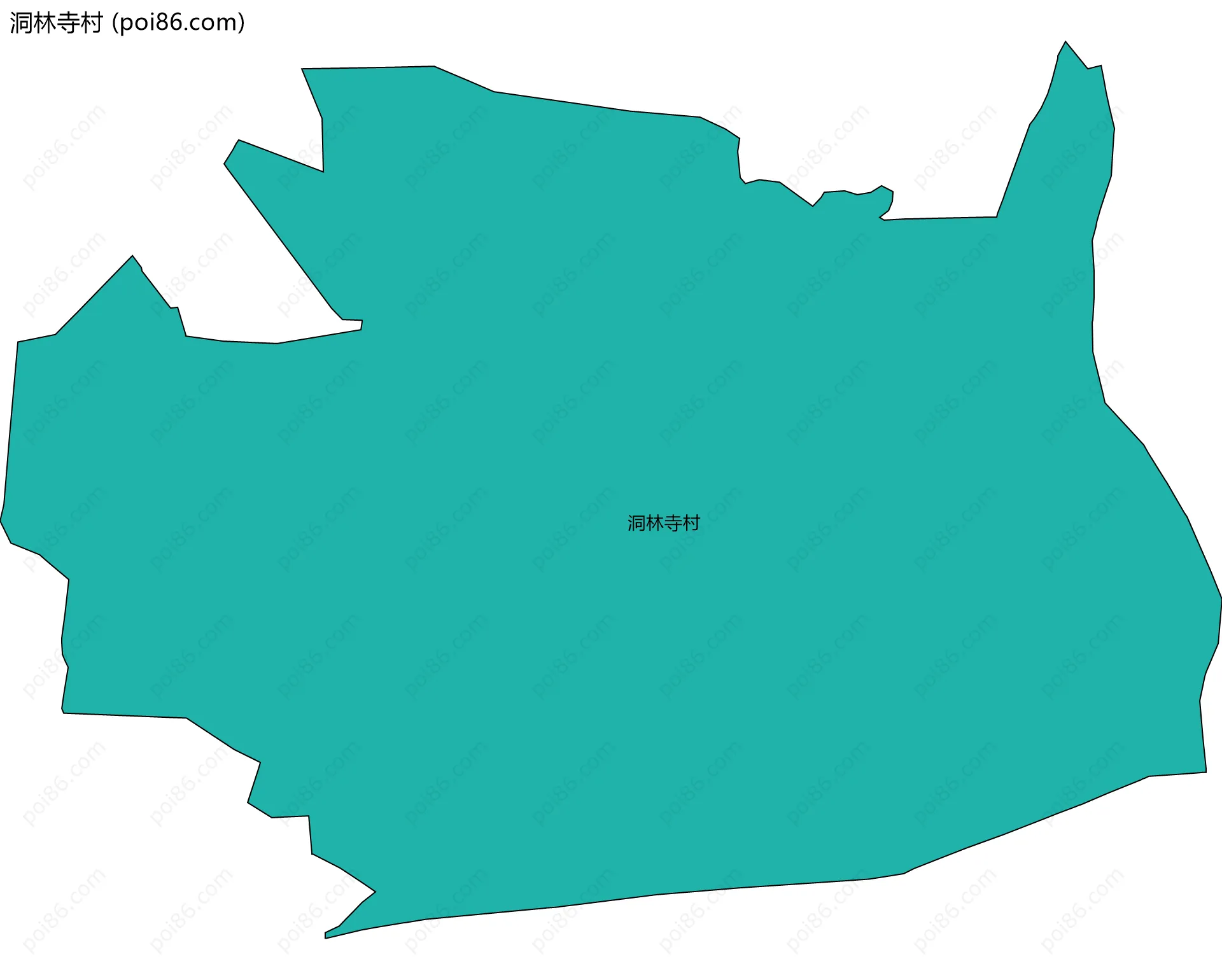 洞林寺村边界地图