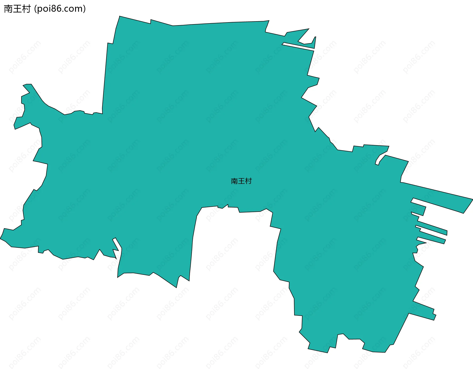 南王村边界地图