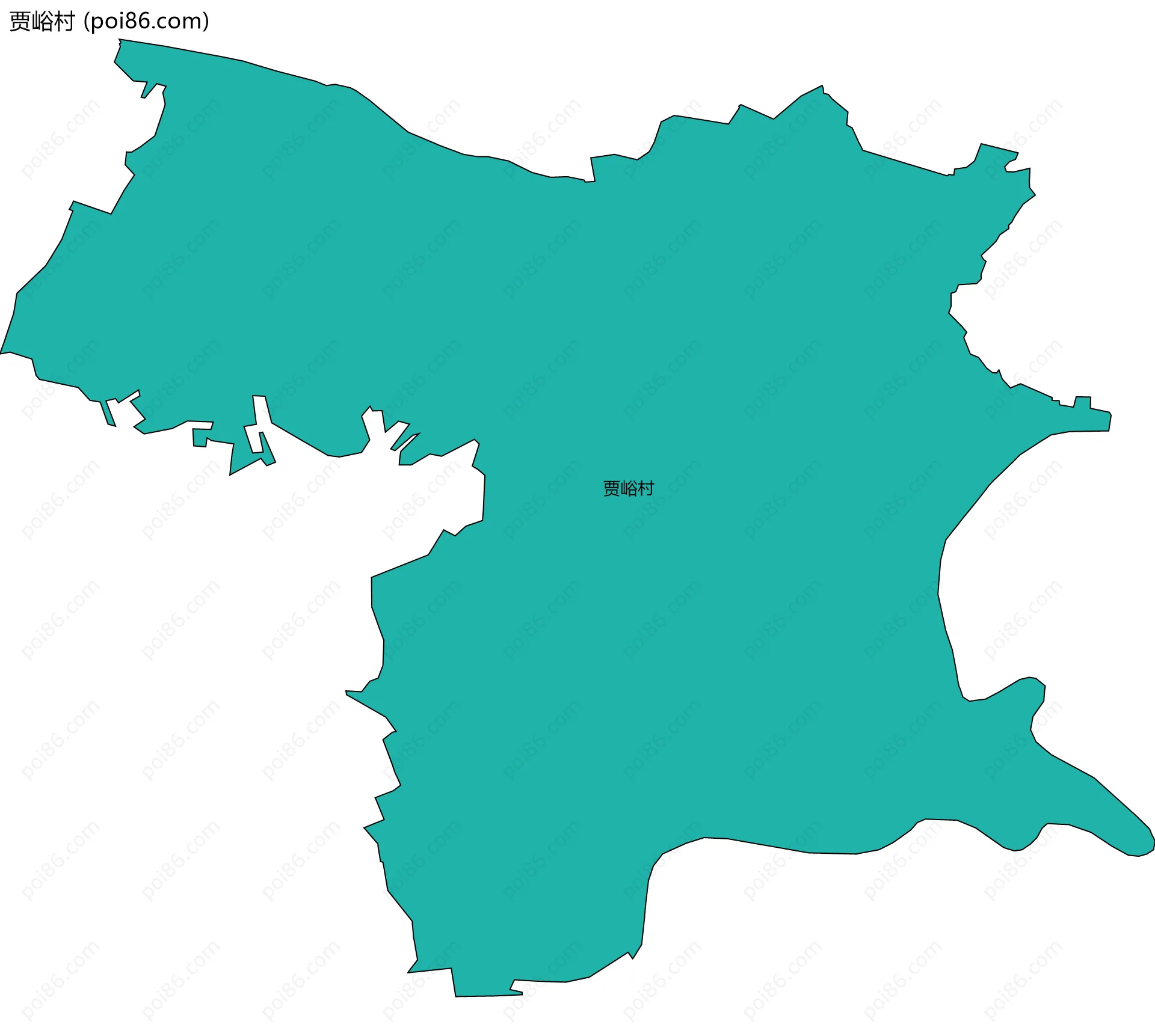 贾峪村边界地图