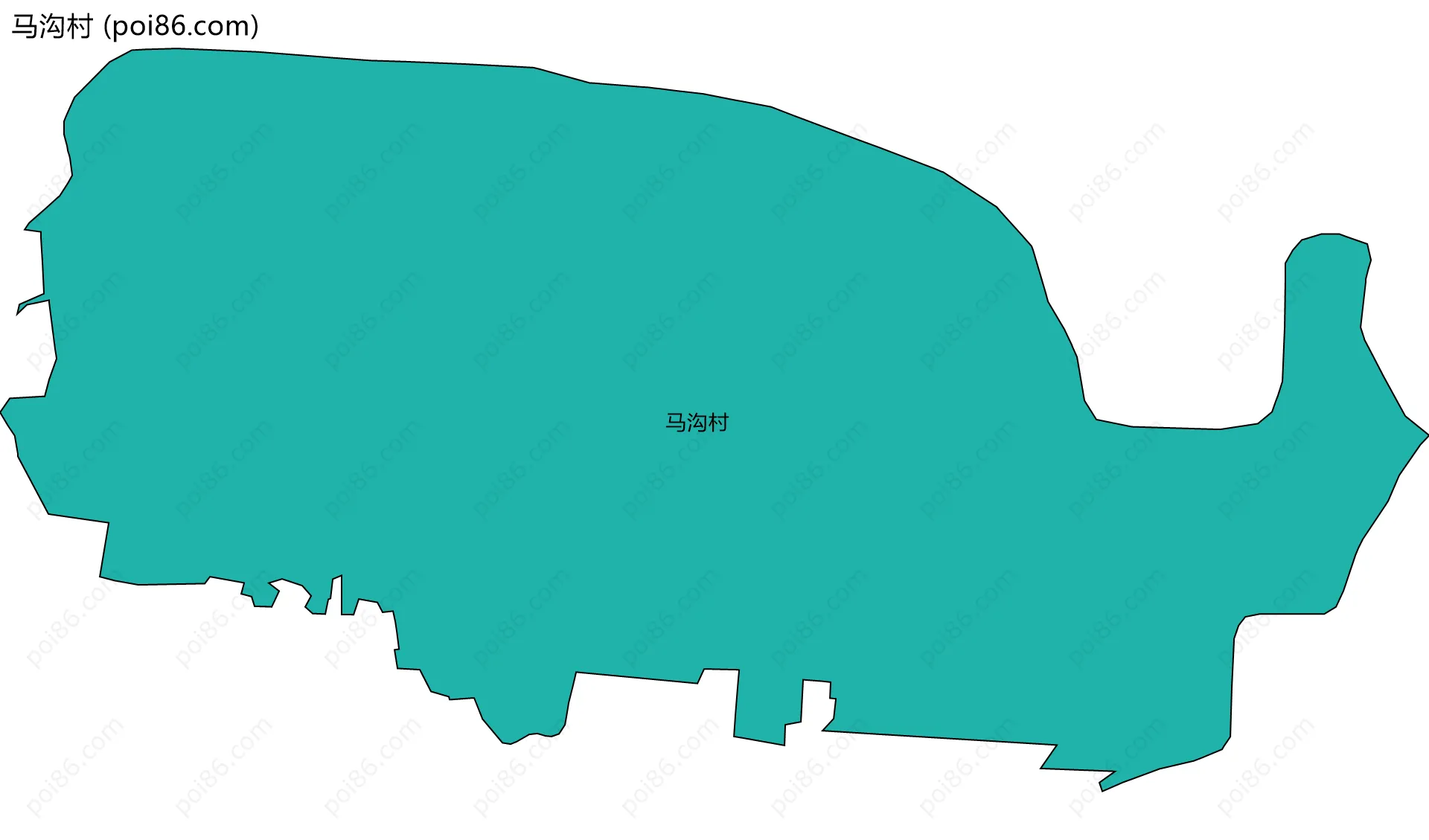 马沟村边界地图