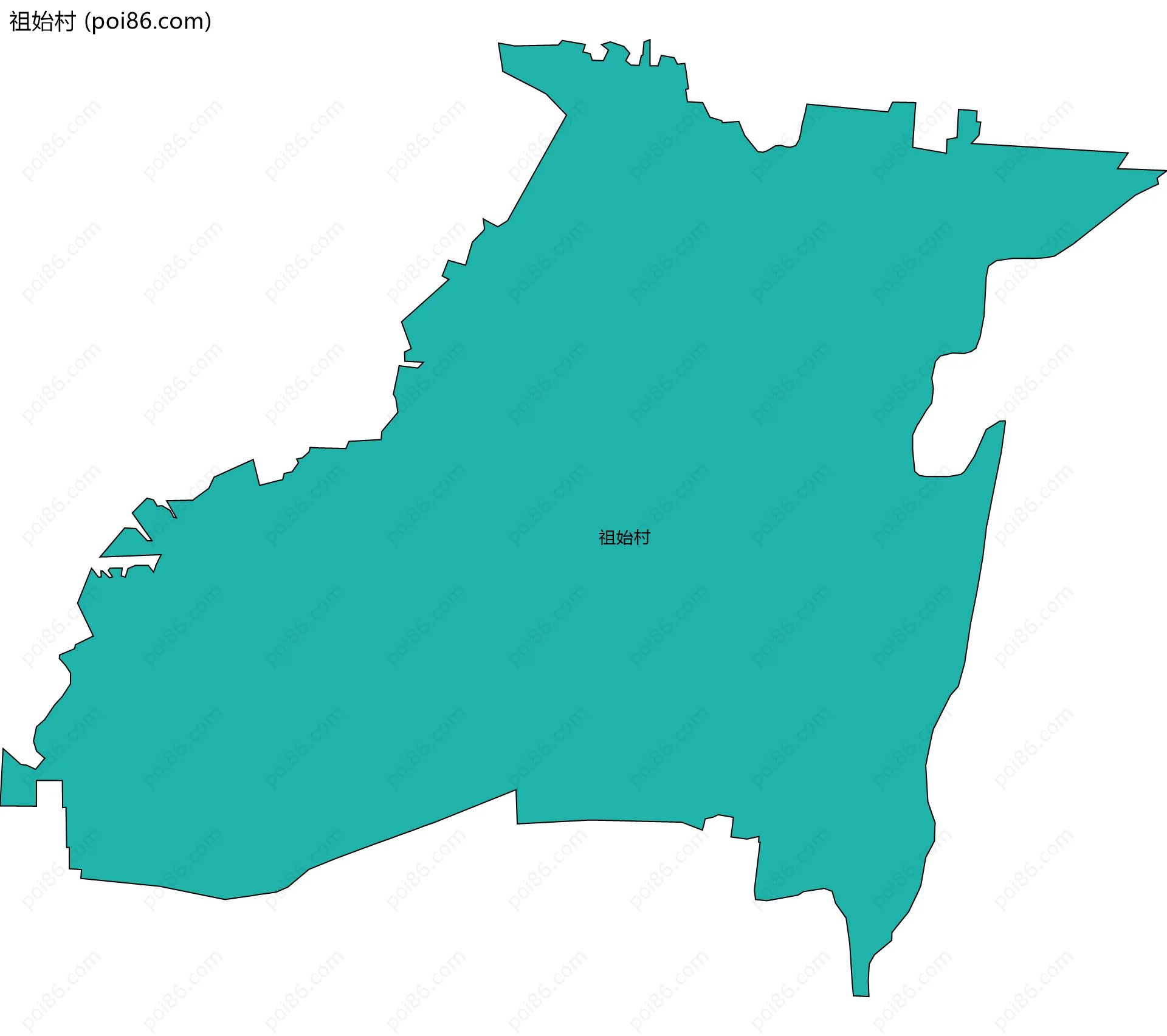祖始村边界地图