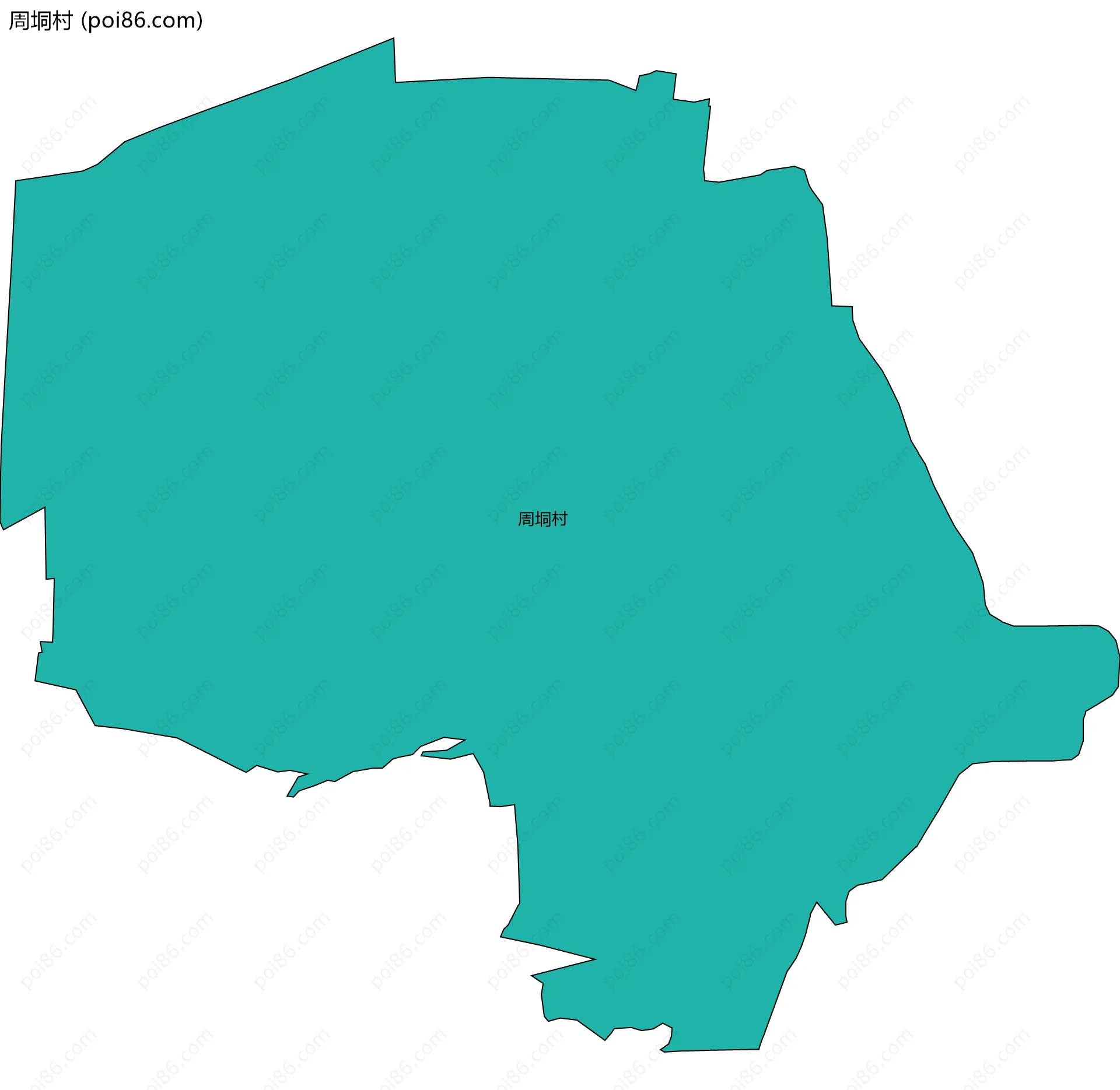 周垌村边界地图