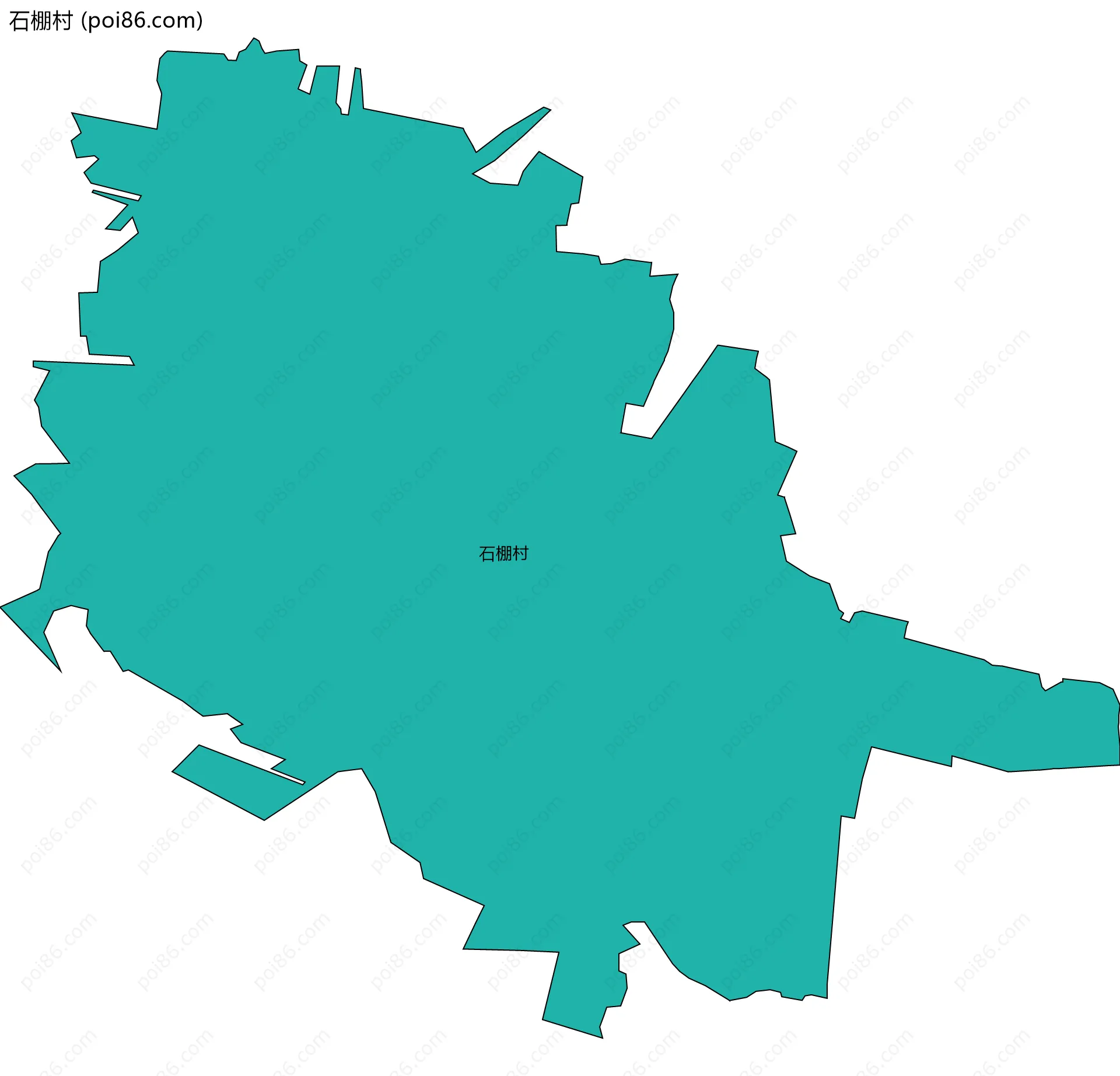 石棚村边界地图