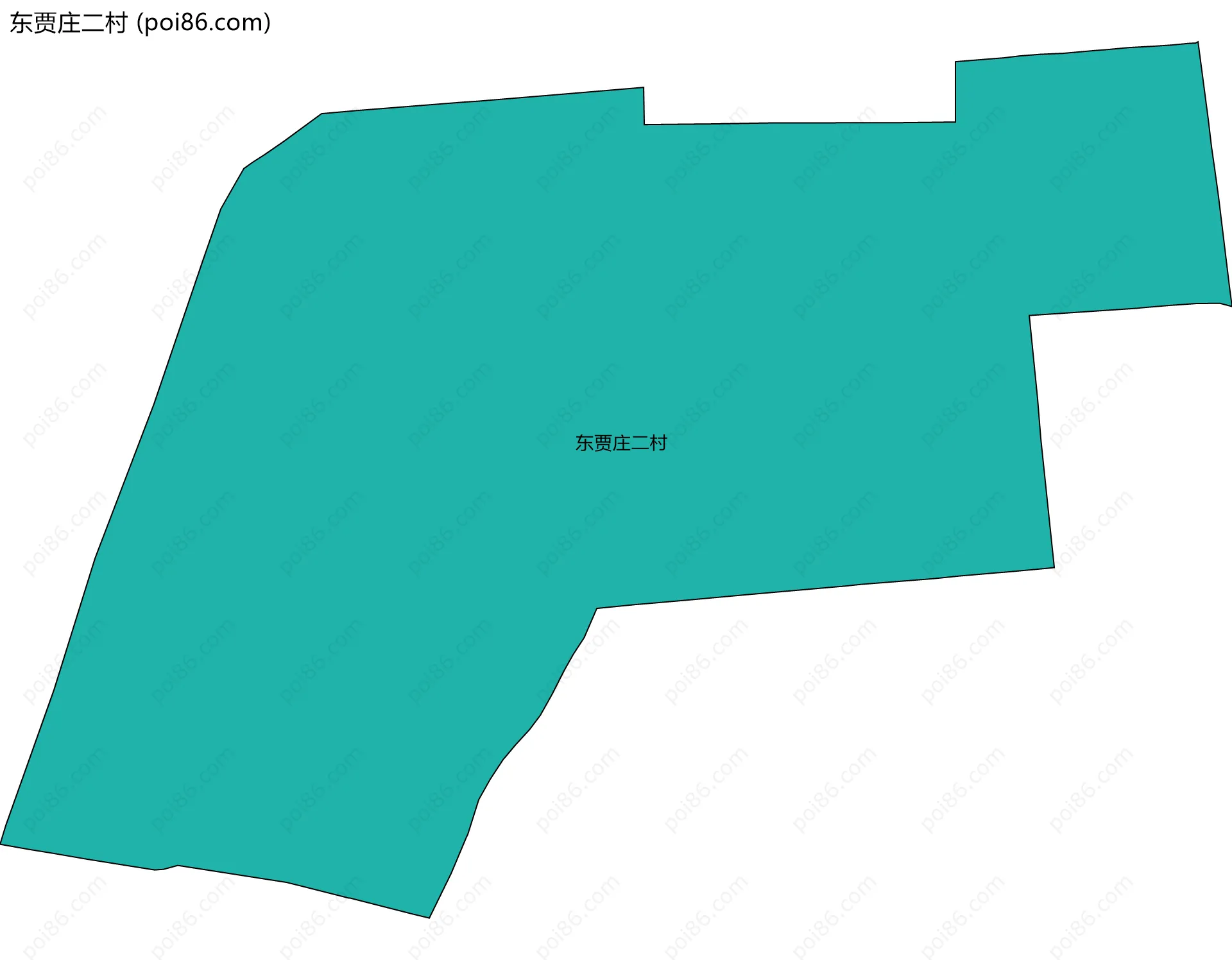 东贾庄二村边界地图
