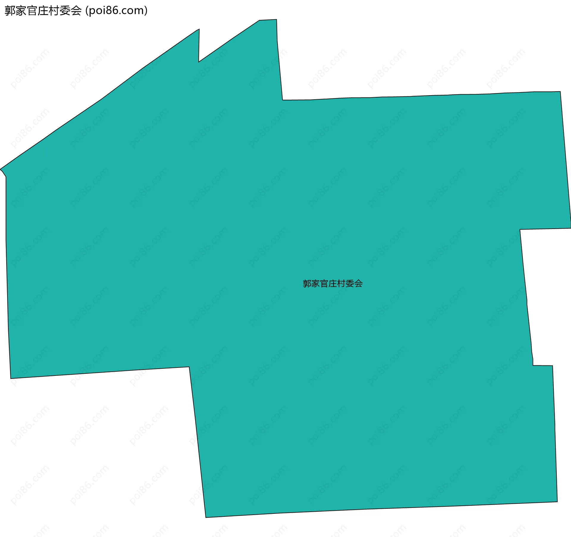 郭家官庄村委会边界地图