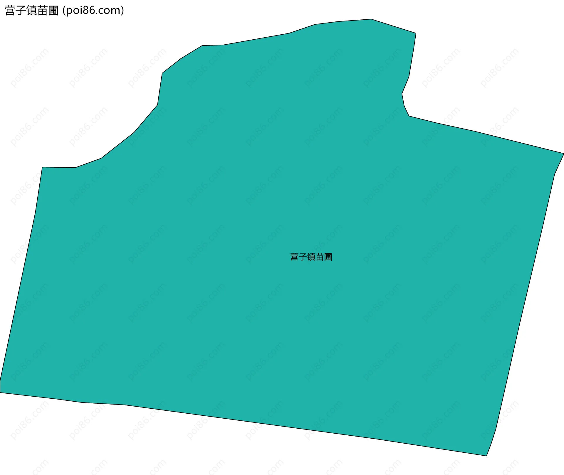 营子镇苗圃边界地图