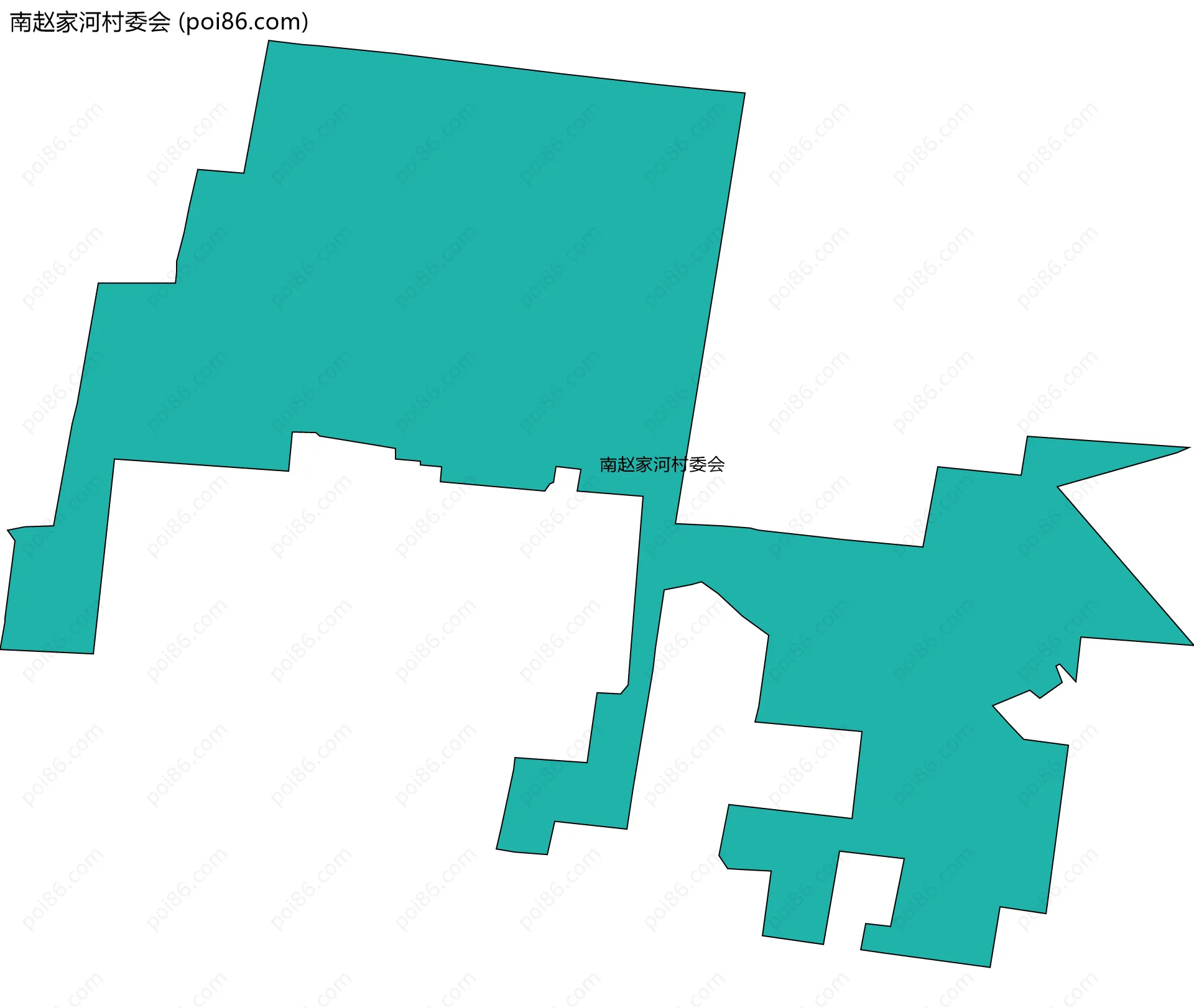 南赵家河村委会边界地图