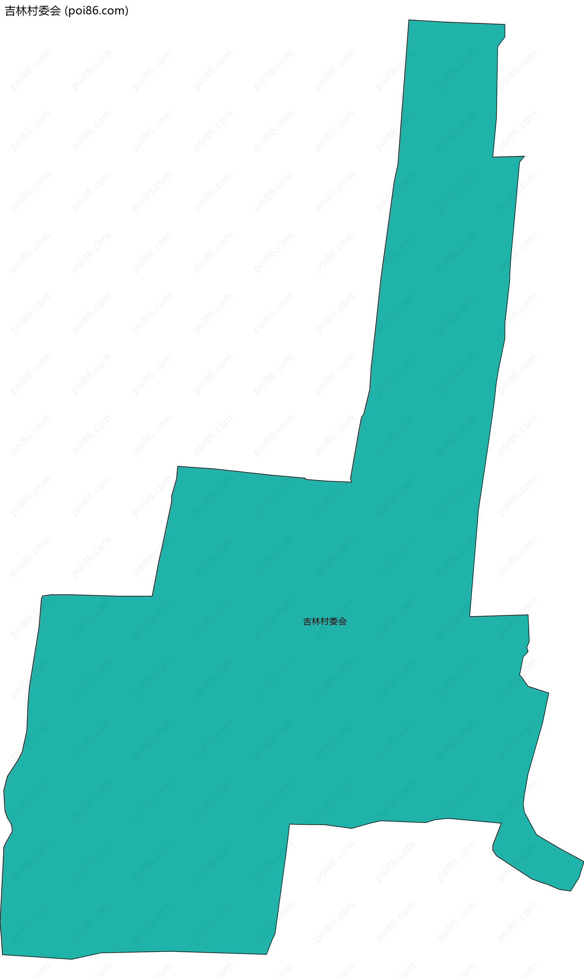 吉林村委会边界地图